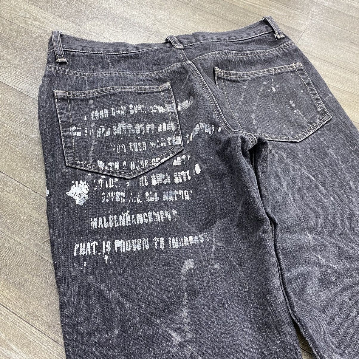 Japanese Brand 2000s Batsu Studio Distressed Punk Cross Lgb Flared Jeans Size US 30 / EU 46 - 14 Thumbnail