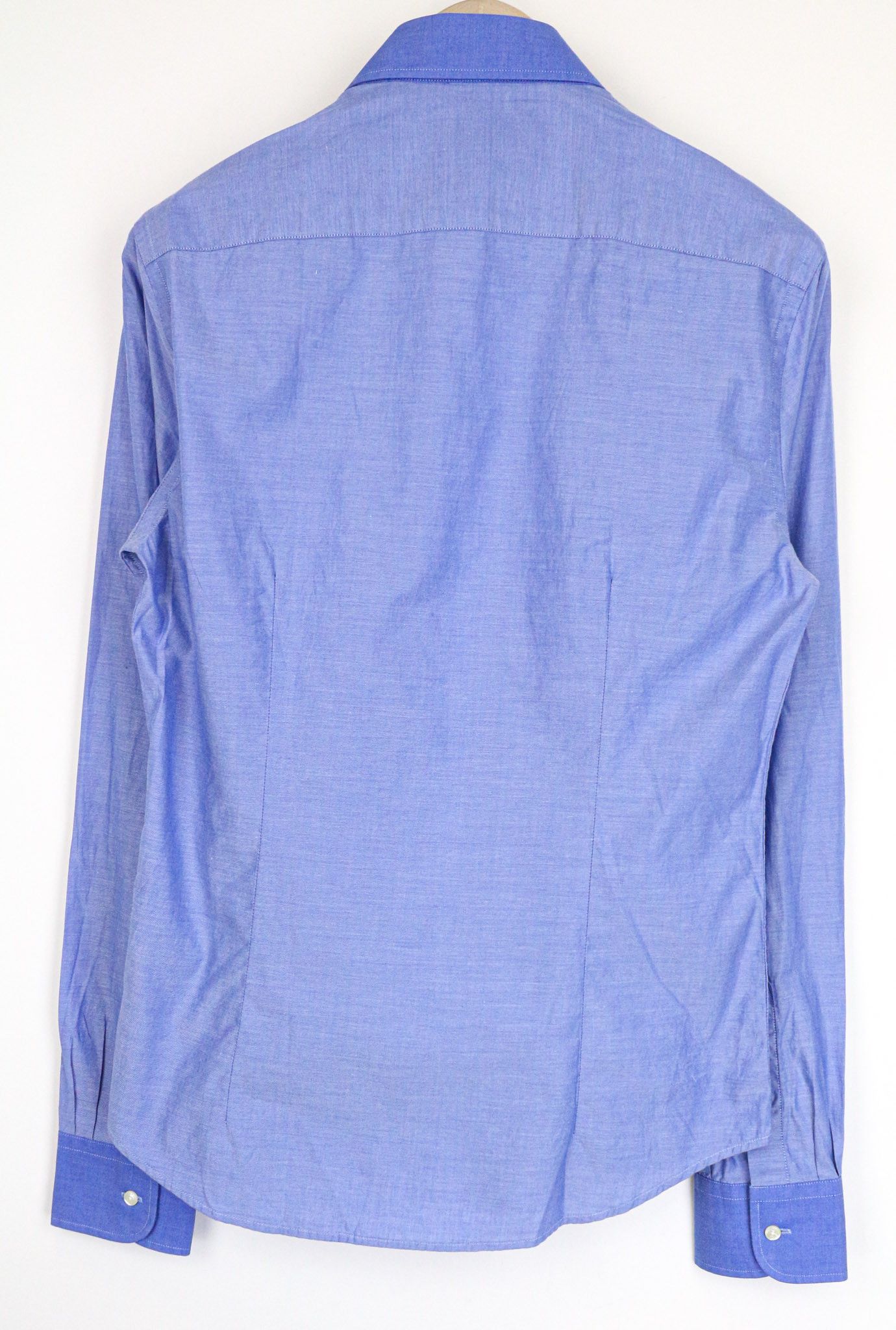 Scotch & Soda AMS COUTURE S Slim Blue Cotton Long Sleeve Shirt 75478 Size US S / EU 44-46 / 1 - 2 Thumbnail