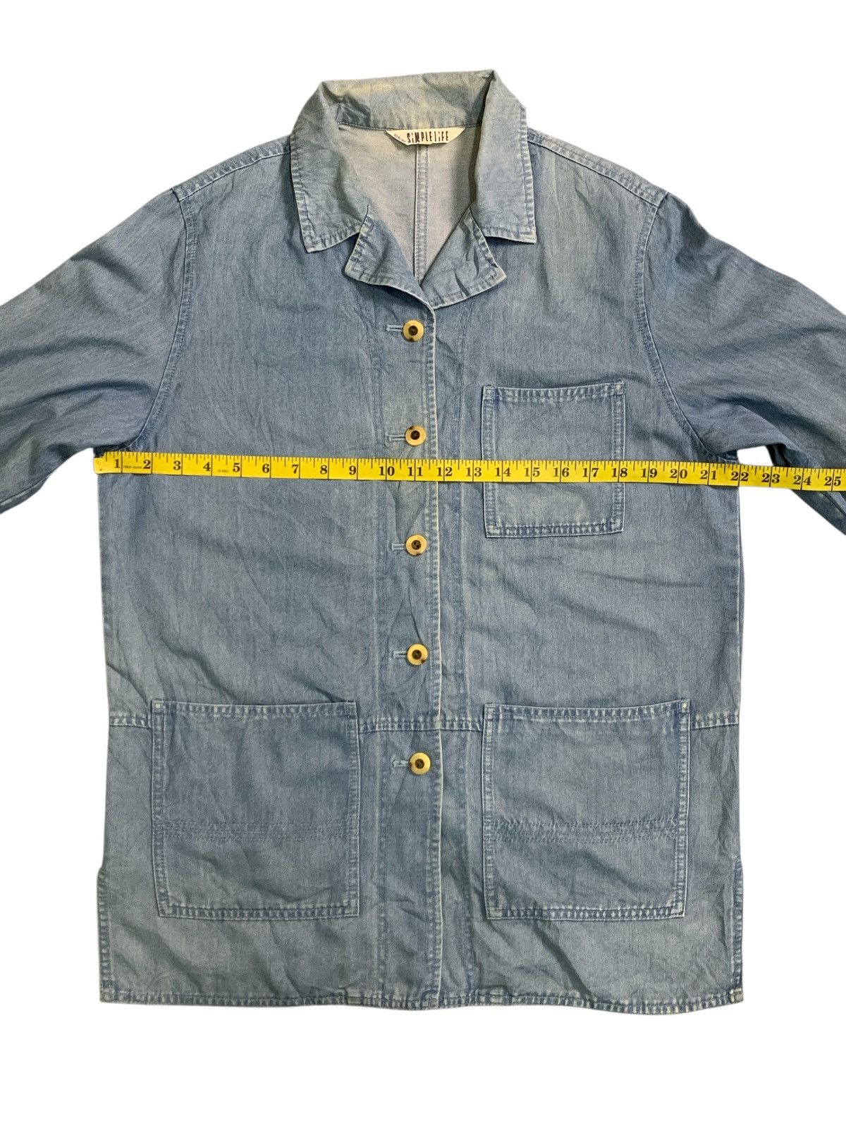 RENOWN Rare Vintage Simple Life Renown Soft Denim Chore Jackets Size US L / EU 52-54 / 3 - 10 Thumbnail