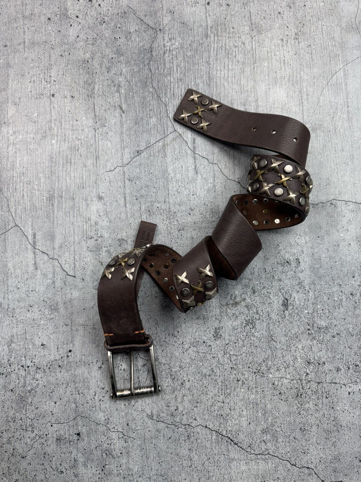 Hugo Boss HUGO BOSS REAL LEATHER BROWN CLASSIC VINTAGE Y2K BELT Size ONE SIZE - 2 Thumbnail