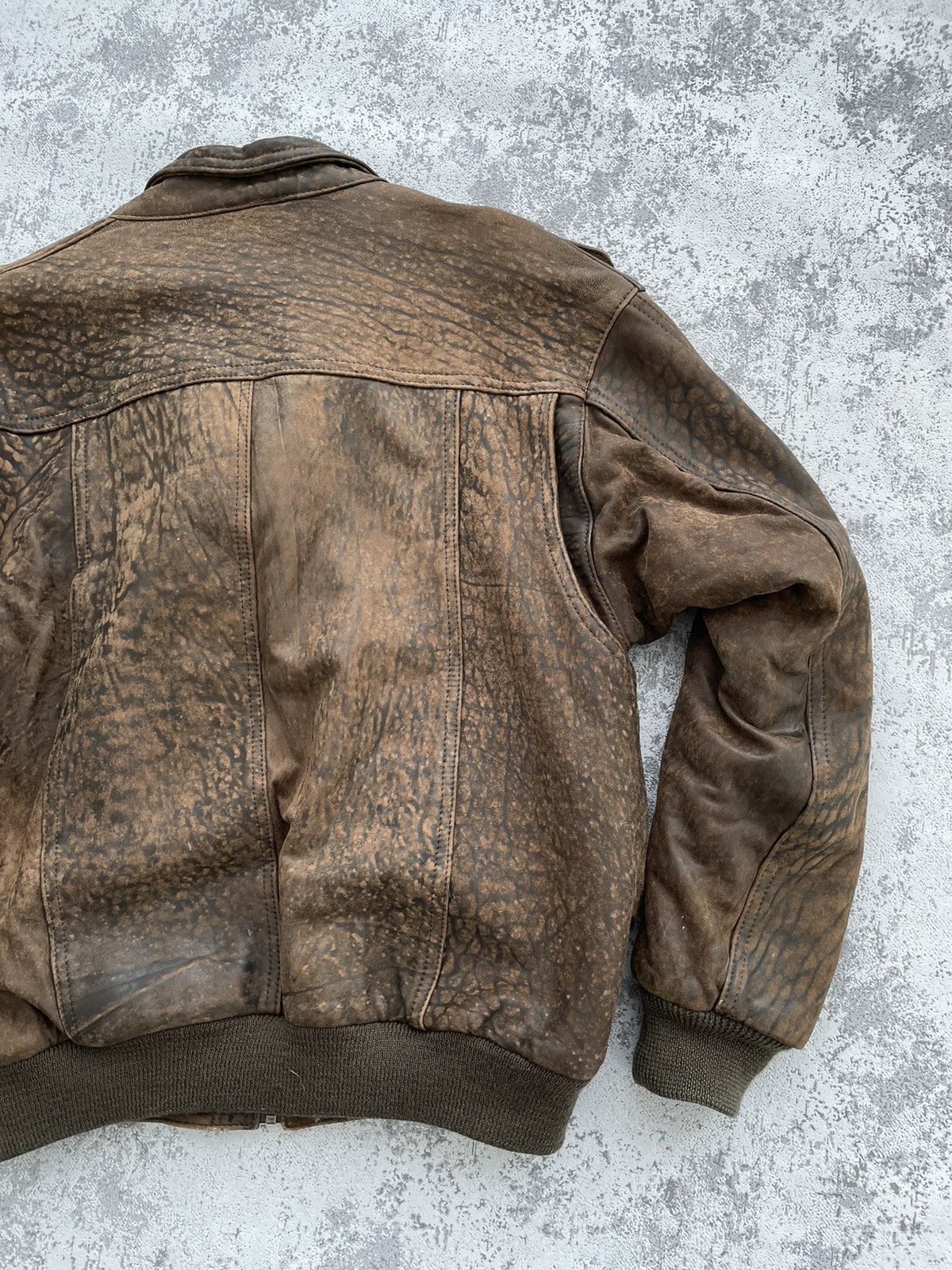 Avirex × Vintage Vintage LA Leather Aviator Retro Pilot Bomber Jacket Size US XL / EU 56 / 4 - 9 Thumbnail