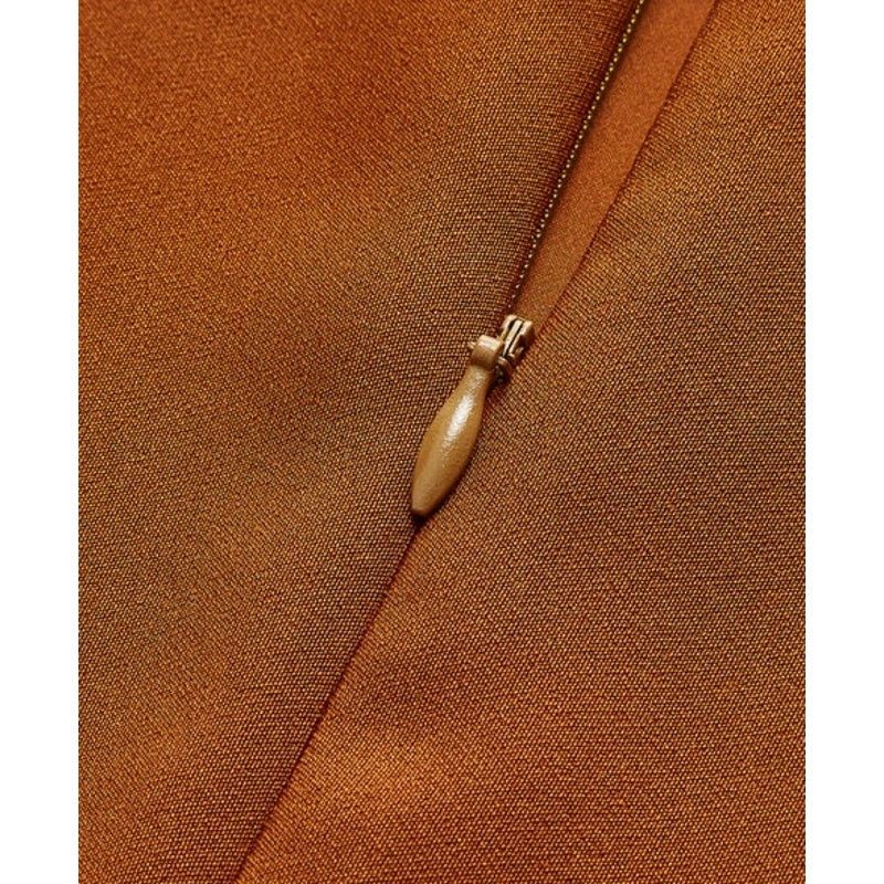 Other Commense Golden Rose Button Pocket Split Sleeveless Dress Size XS / US 0-2 / IT 36-38 - 4 Thumbnail