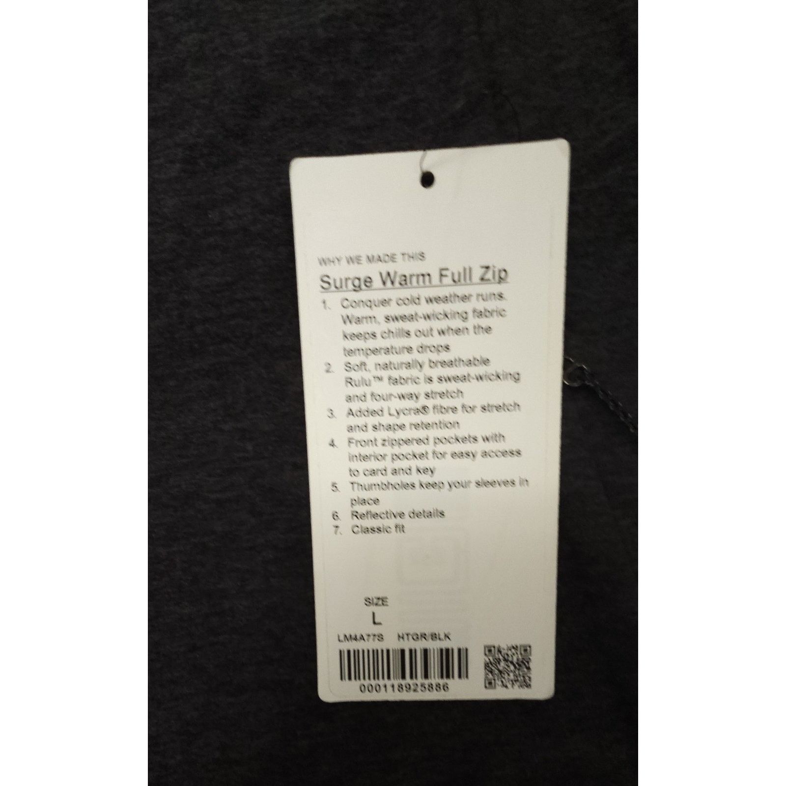 Lululemon lululemon mens Hoodie surge warm Size Large Size US L / EU 52-54 / 3 - 3 Thumbnail