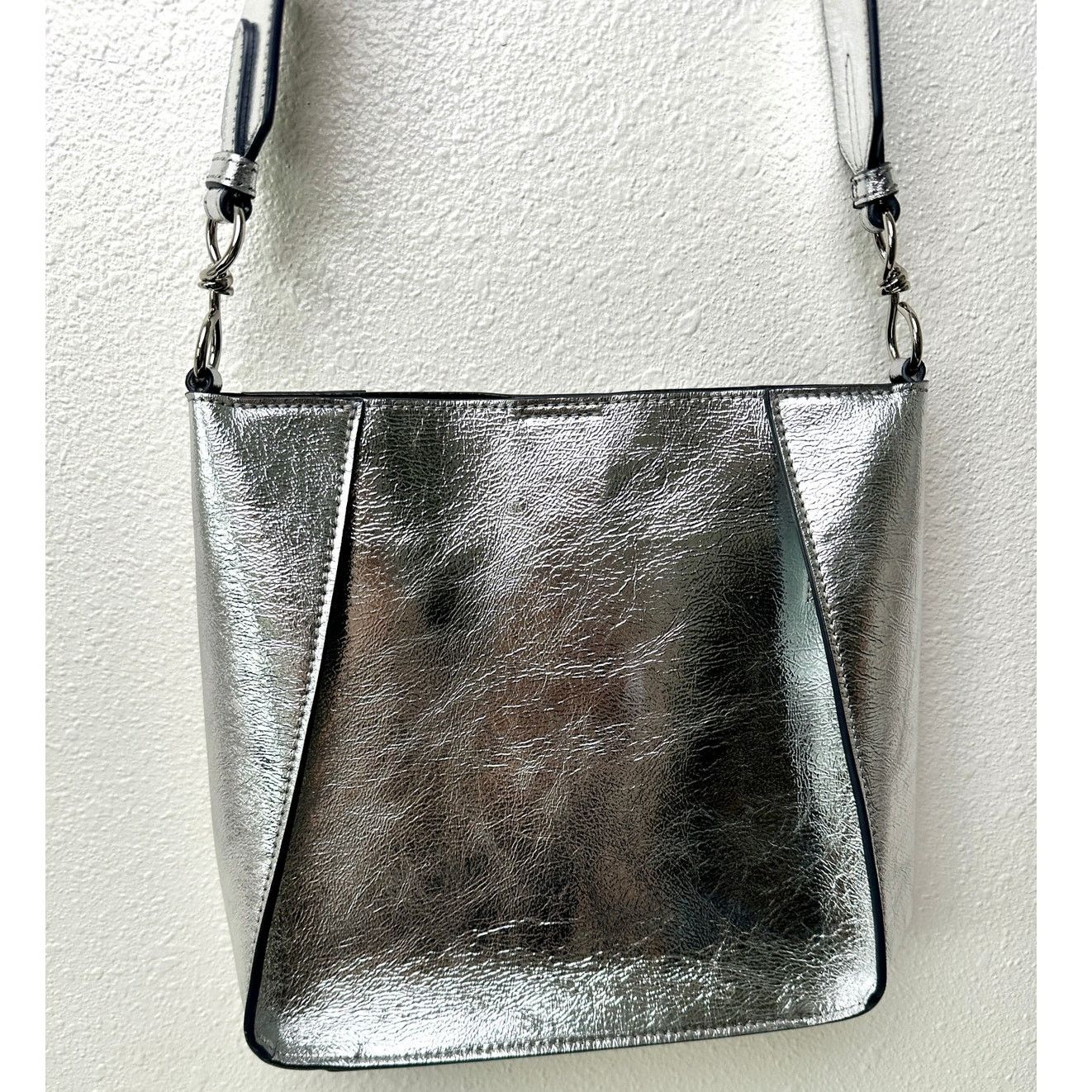Stella McCartney NWT Stella McCartney Stonewall Mini Crossbody Bag – Silver Size ONE SIZE - 6 Thumbnail