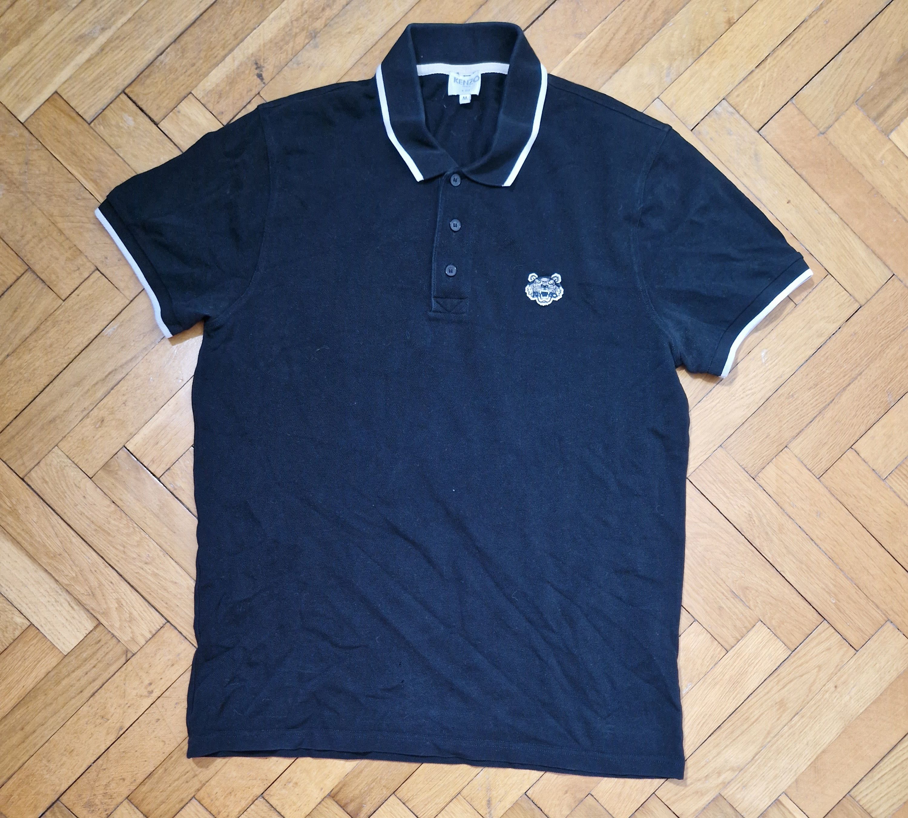 Kenzo Kenzo tiger logo black polo shirt Size US M / EU 48-50 / 2 - 1 Thumbnail