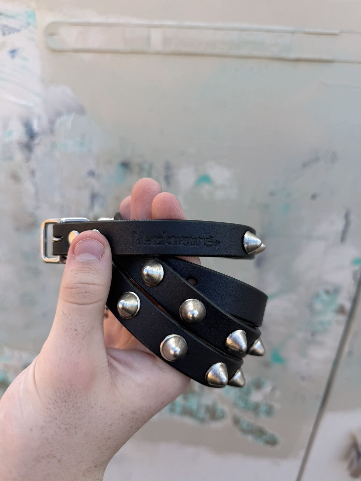 Blackmeans Blackmeans Spike Studded Belt Size 30 - 2 Thumbnail