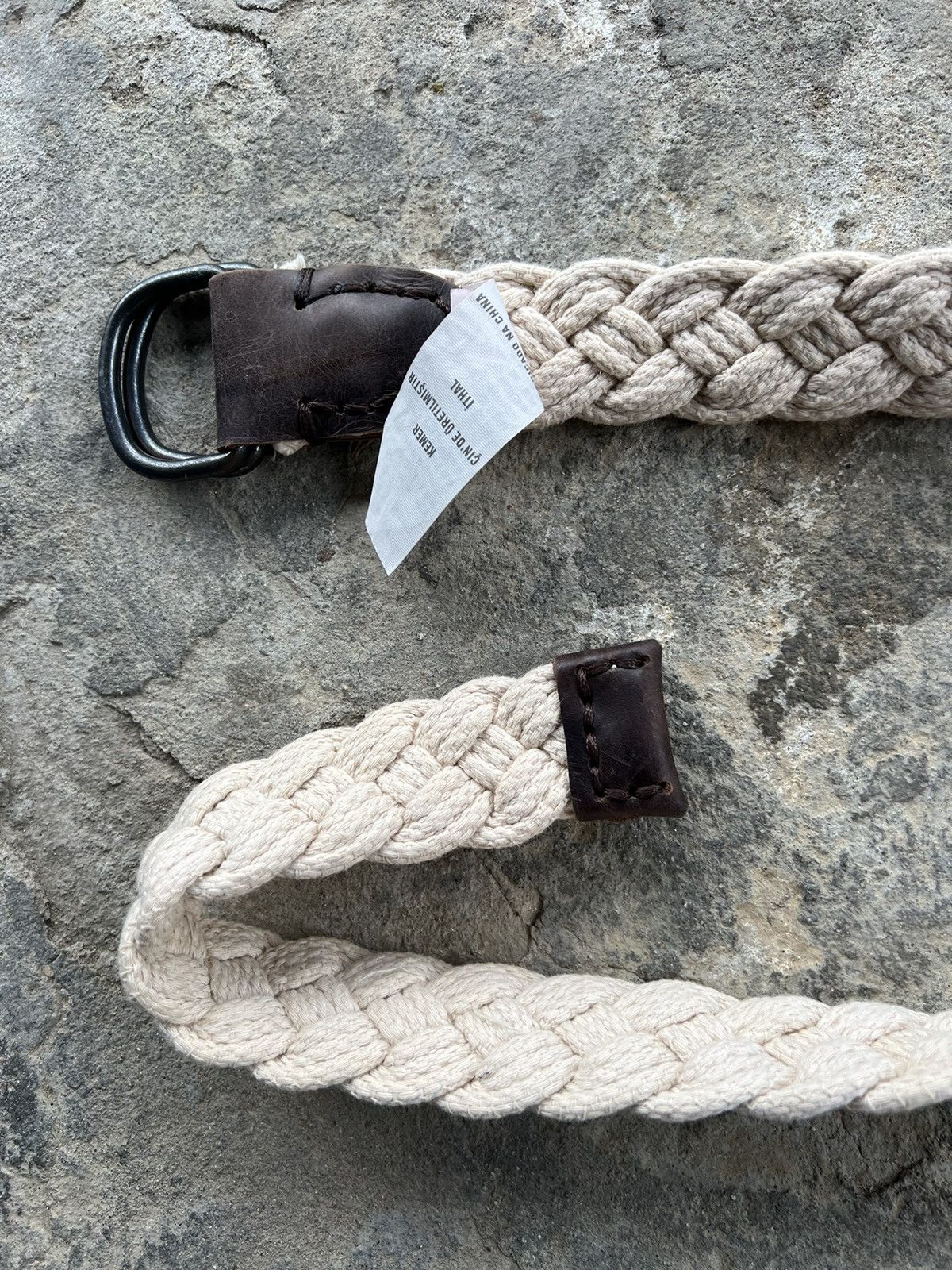 Abercrombie & Fitch × Vintage Abercrombie & Fitch White Braided Belt Rope 32 Size 32 - 7 Thumbnail