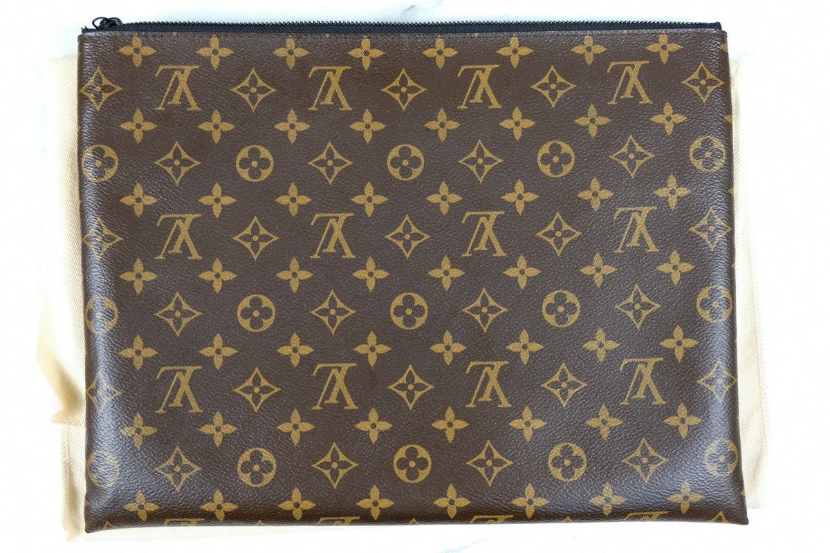Louis Vuitton × Virgil Abloh Louis Vuitton Pochette A4 Clutch Bag Solaray Monogram Size ONE SIZE - 4 Thumbnail