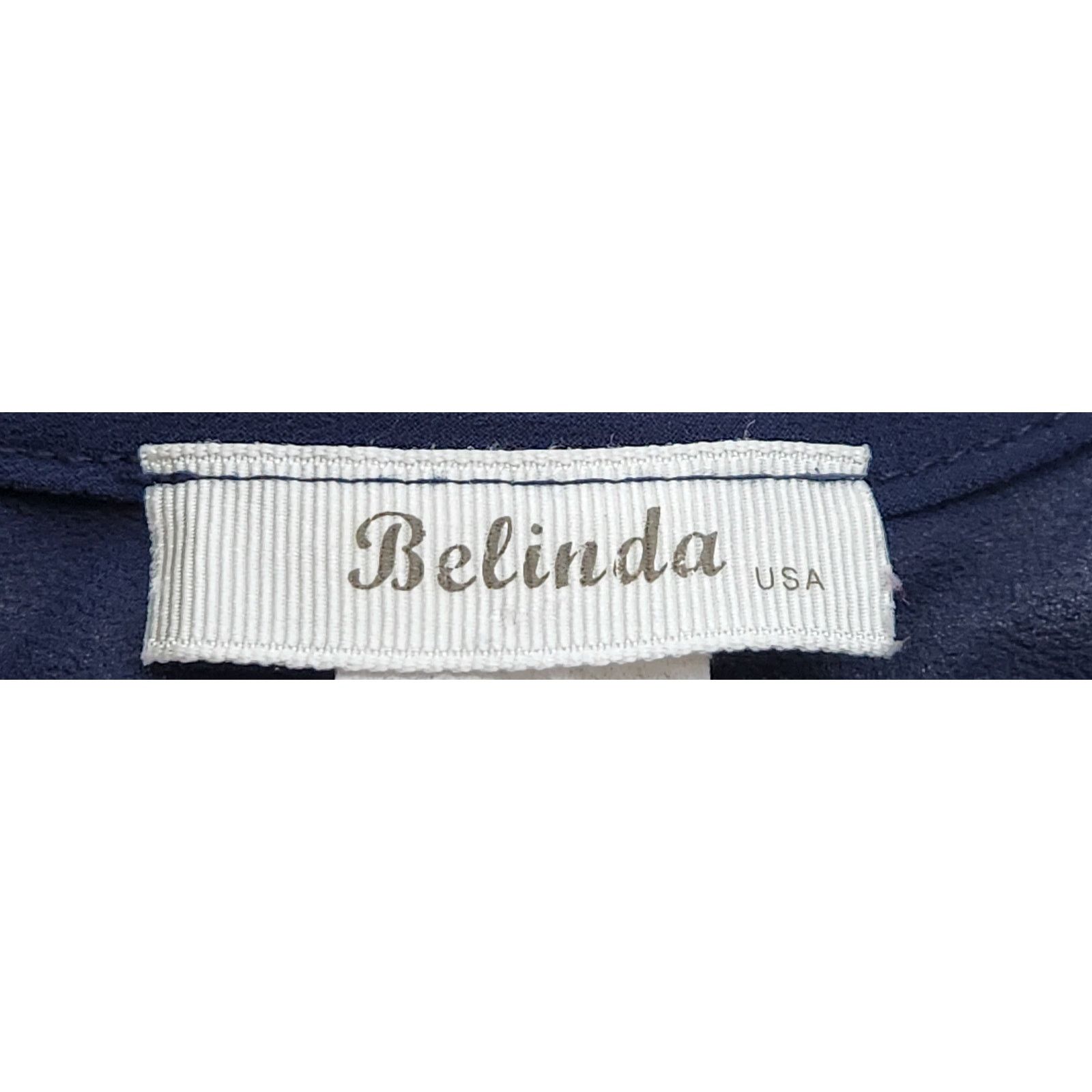Other Belinda Blue Sheer Cold Shoulder Back Button Up Top Large Size L / US 10 / IT 46 - 4 Thumbnail