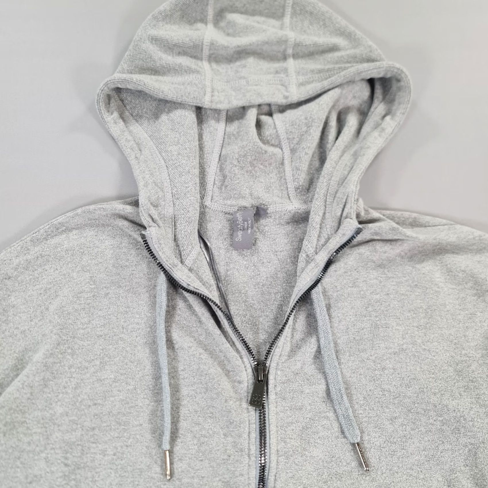 Sweaty Betty VINTAGE Sweaty Betty Hoodie Womens Grey XXS Full Zip Fleece Pullover with Pockets Size XXS / US 00 / IT 34 - 2 Thumbnail