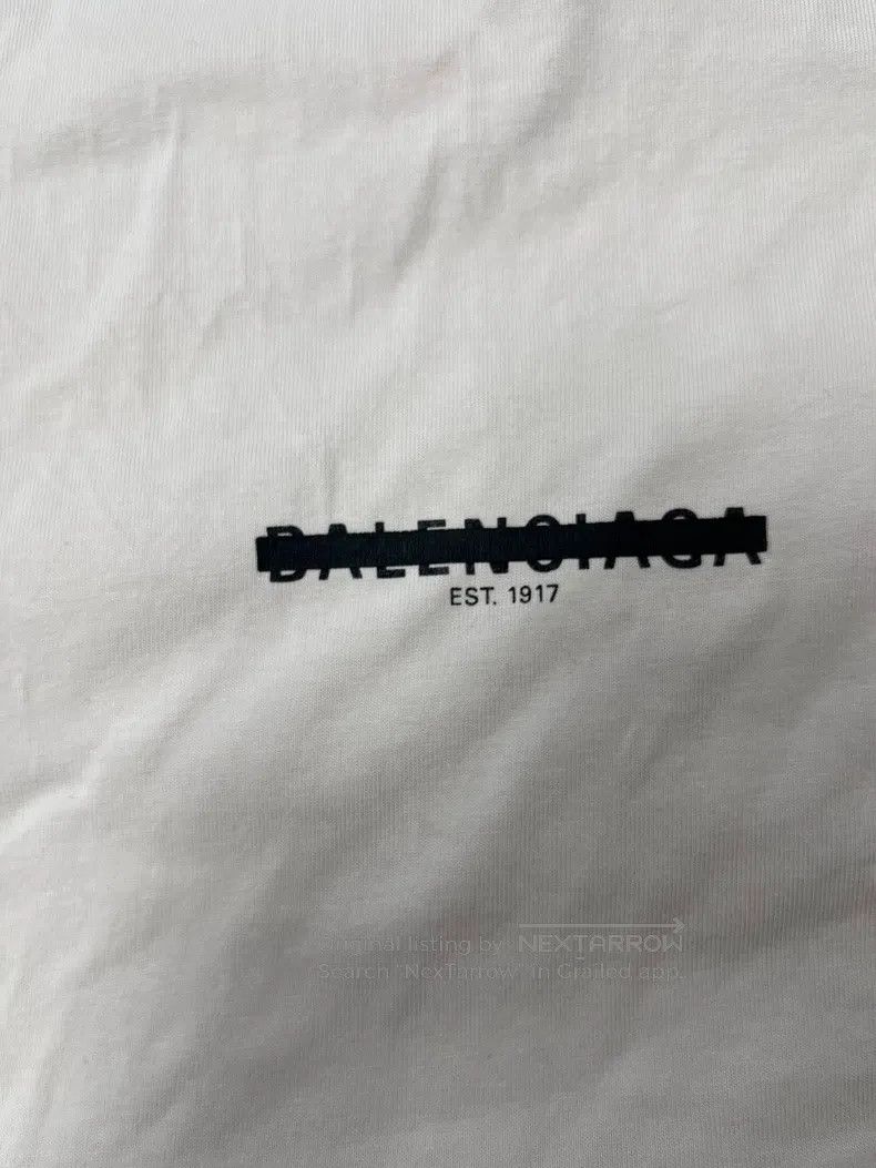 Balenciaga Balenciaga Solid Color Letter Logo Printed Loose Round Nec Size L / US 10 / IT 46 - 3 Thumbnail