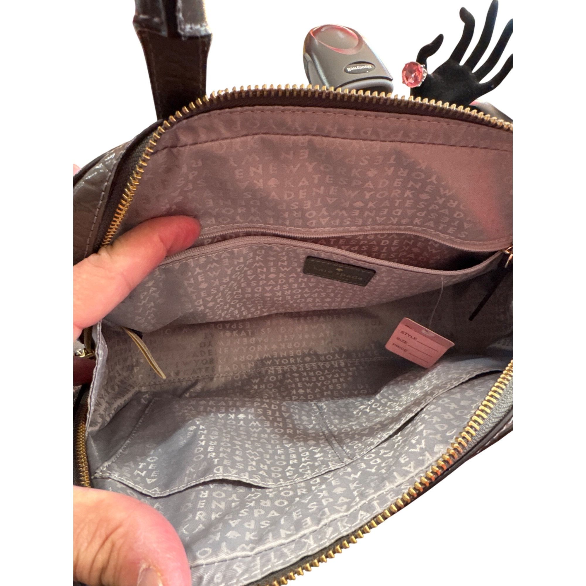 Kate Spade Kate Spade Felix Riverside Gray Croc-Embossed Leather Satche Size ONE SIZE - 12 Thumbnail