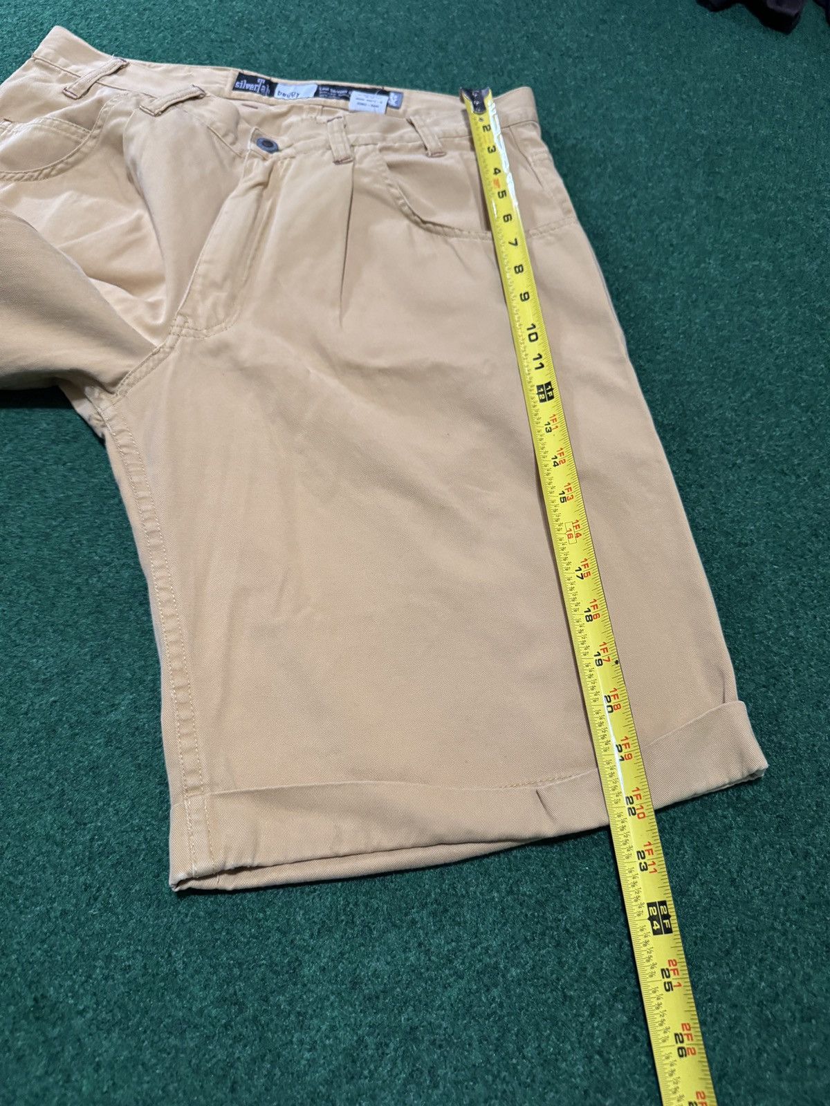 Levi's Vtg 90s Levi’s Silvertab Baggy Yellow Skater Grunge Shorts Size US 34 / EU 50 - 8 Thumbnail