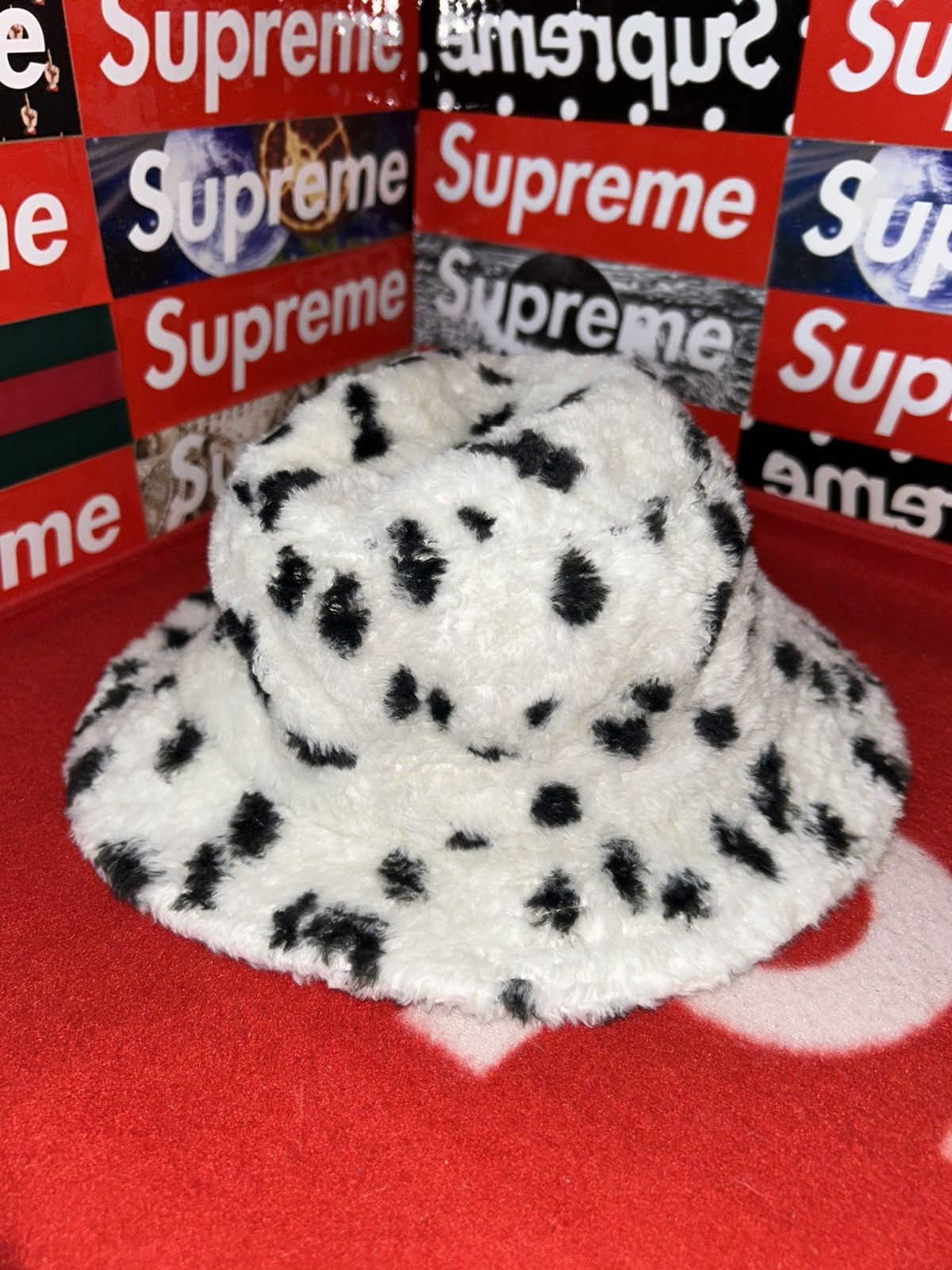 Supreme Supreme Fur Crusher Hat Dalmatian SS14 size M/L VNDS Size ONE SIZE - 1 Thumbnail