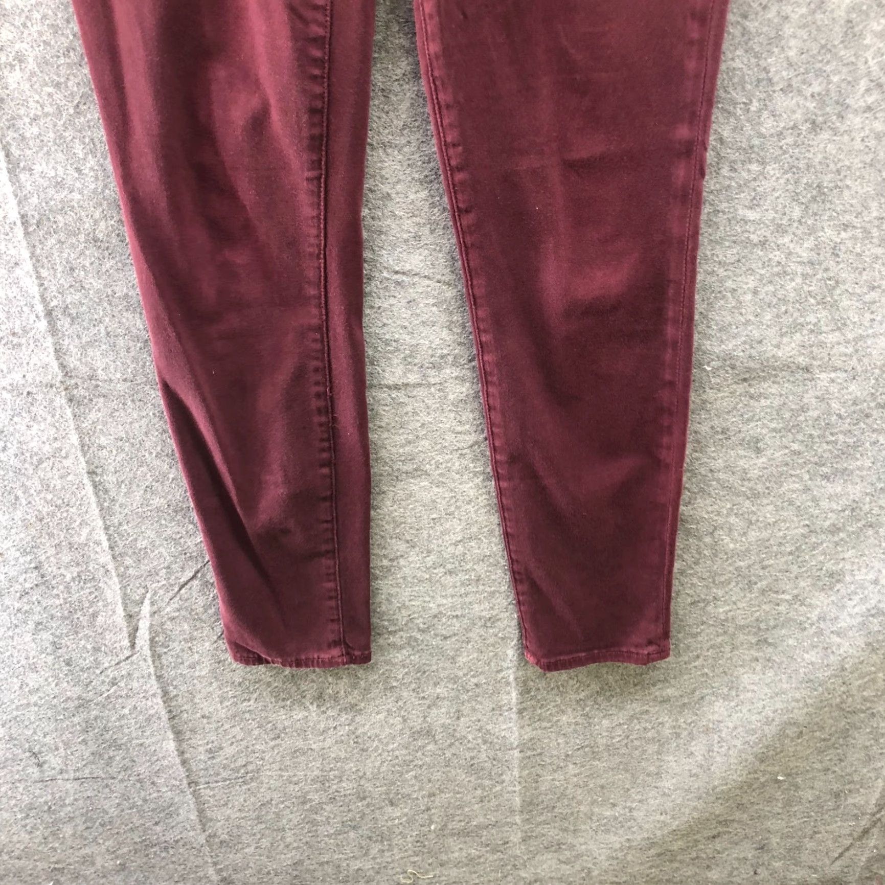 Madewell Madewell 9'' High Rise Skinny Chino Pants Womens 27 Burgundy 5 Pocket Pants Slim Clean Vintage: No (if allowed) Size 27" / US 4 / IT 40 - 4 Thumbnail
