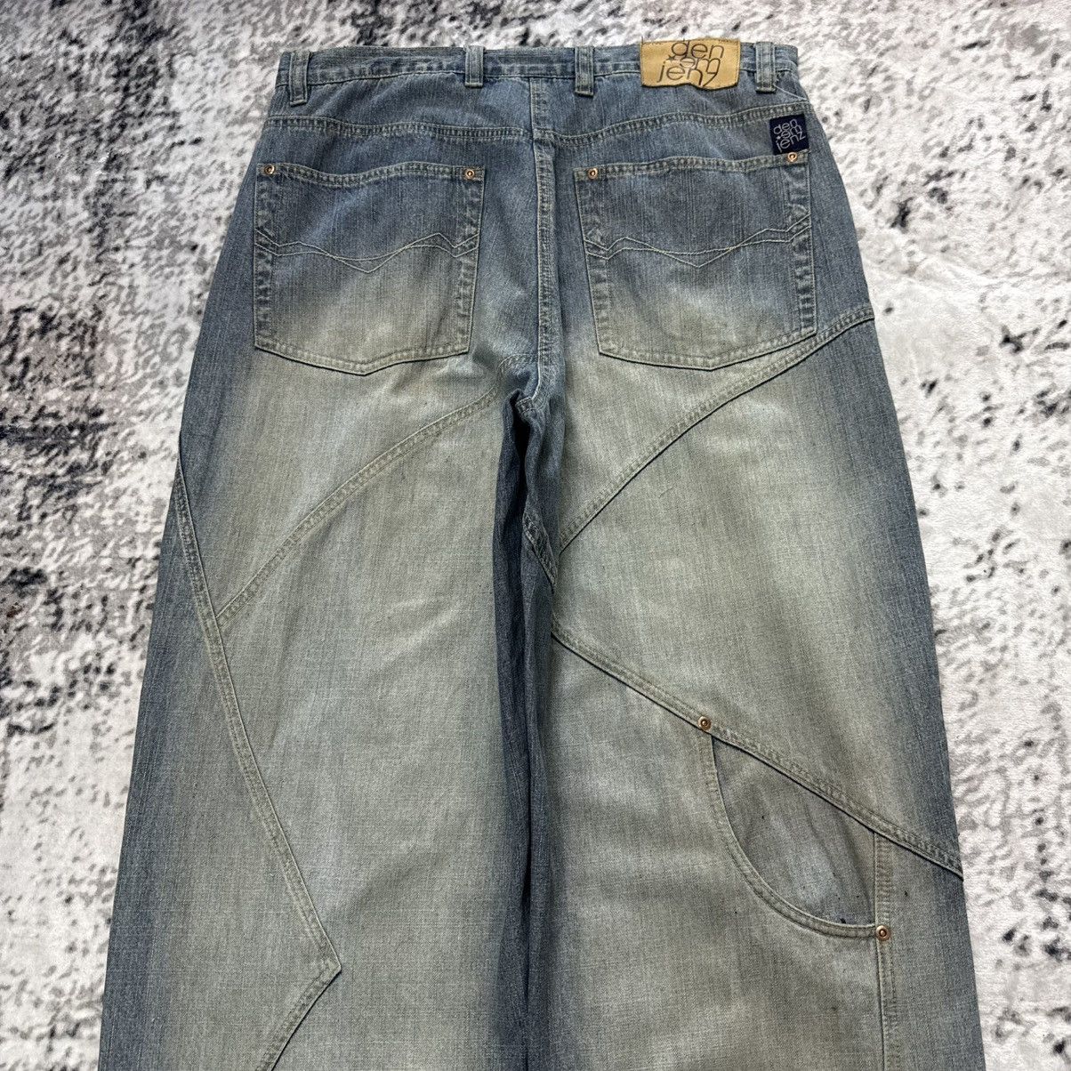 JNCO Y2K Vintage Den Em Jenz Crazy Paneled Baggy Jeans Size US 36 / EU 52 - 12 Thumbnail