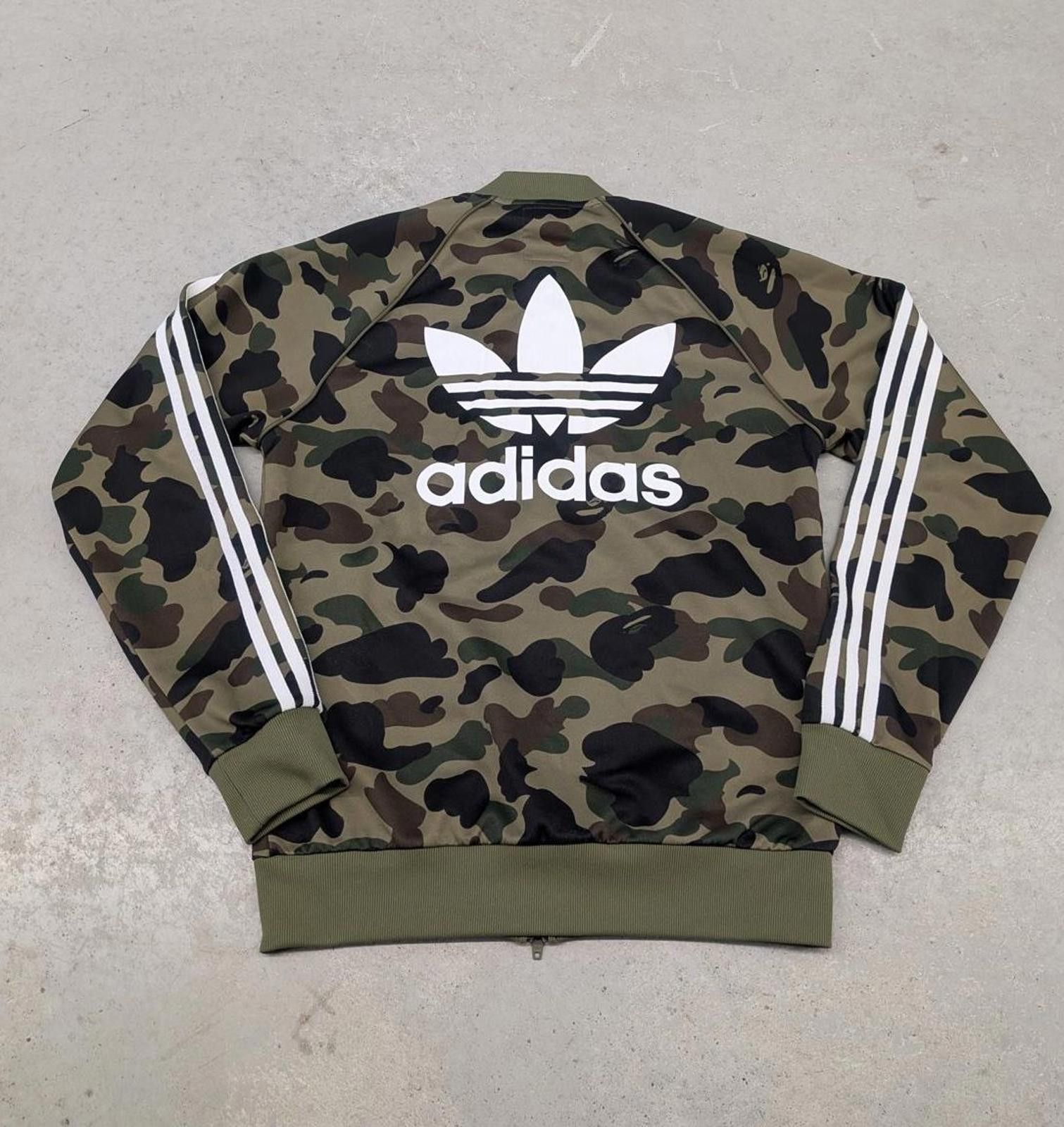 Bape Bape x Adidas Green Army Camo Track Jacket FW18 Size US XS / EU 42 / 0 - 2 Thumbnail
