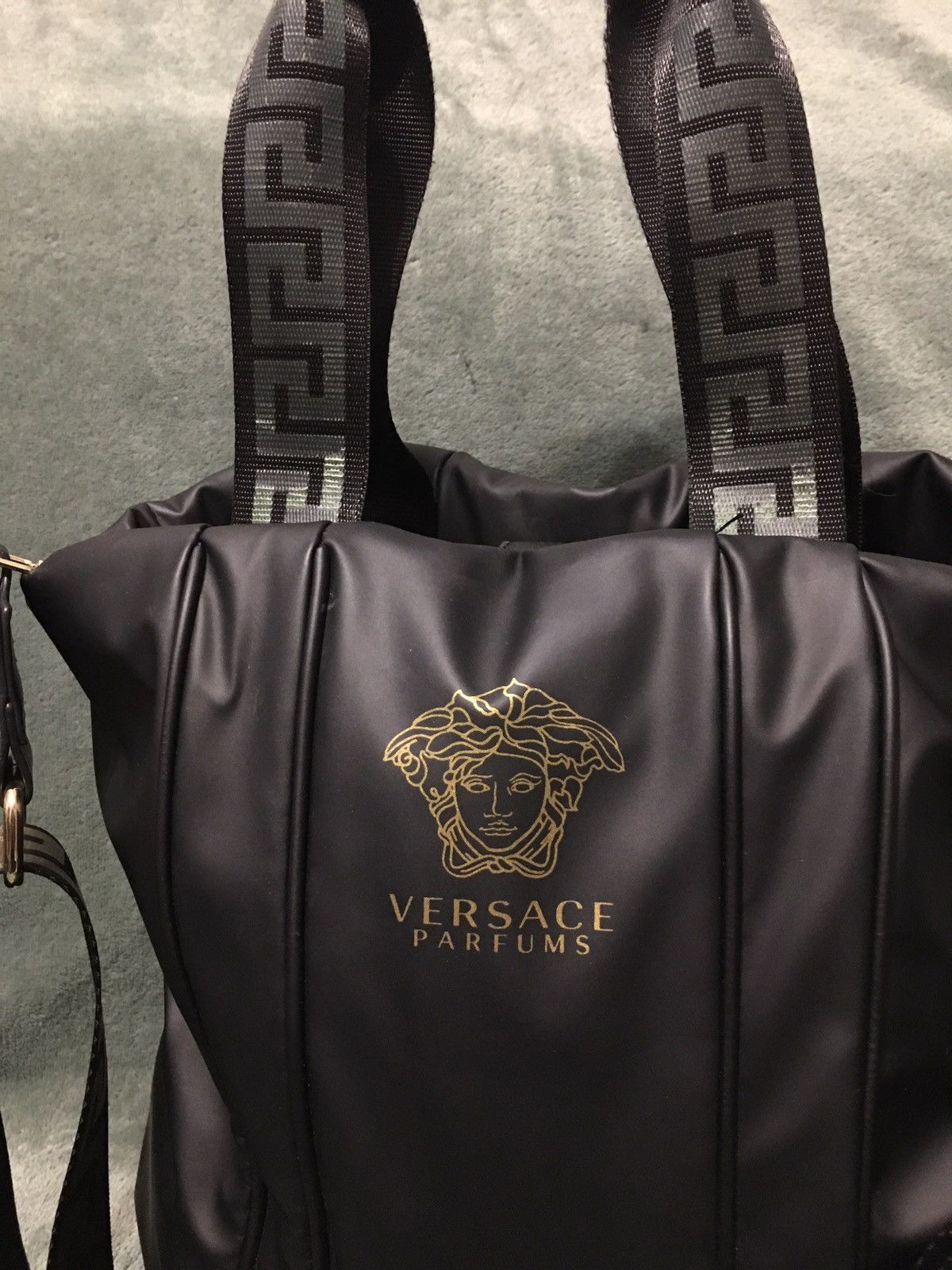 Versace Versace Parfums Black Medusa Logo Design Shoulder Bag Size ONE SIZE - 2 Thumbnail