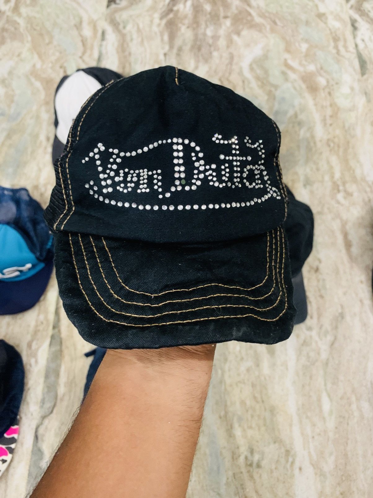 Von Dutch Y2K rhinestone trucker cap Size ONE SIZE - 7 Thumbnail