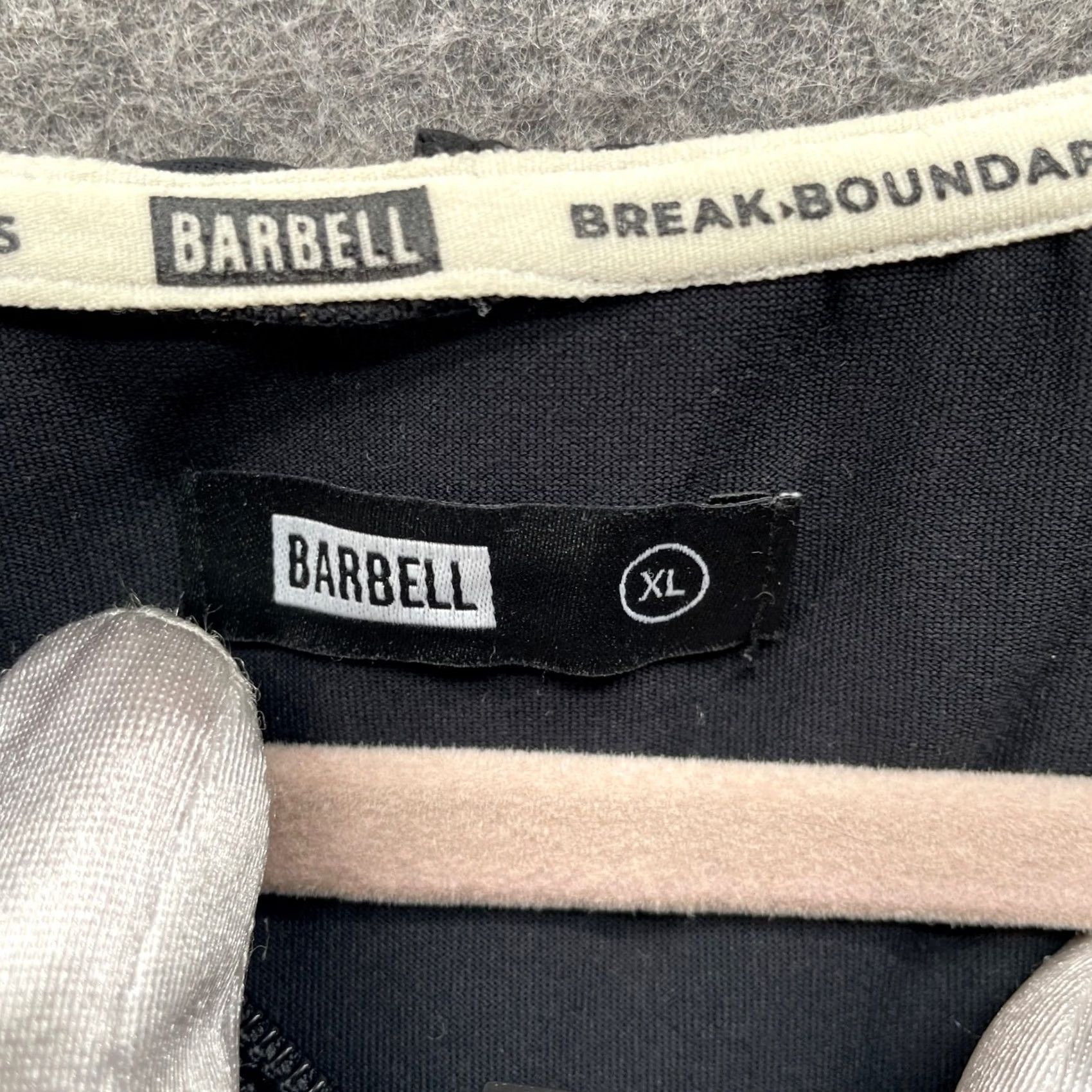 Vintage Barbell Apparel Full Zip Hoodie Mens XL Black Solid Workout Gym Active Athletic Size US XL / EU 56 / 4 - 5 Thumbnail