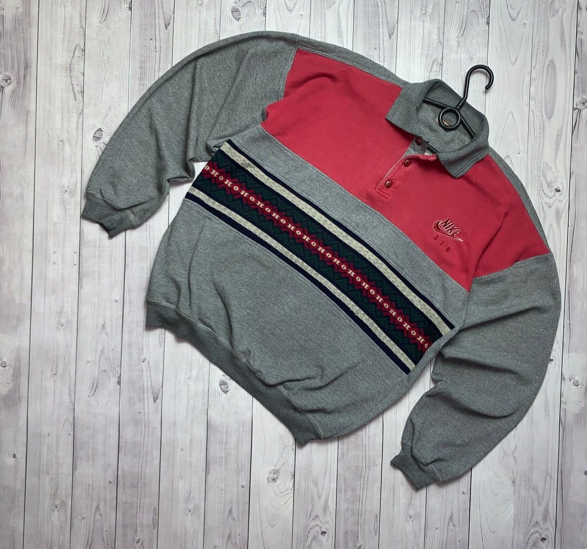 Nike × Vintage Vintage Nike sweatshirt/sweater logo rare Size US L / EU 52-54 / 3 - 7 Thumbnail