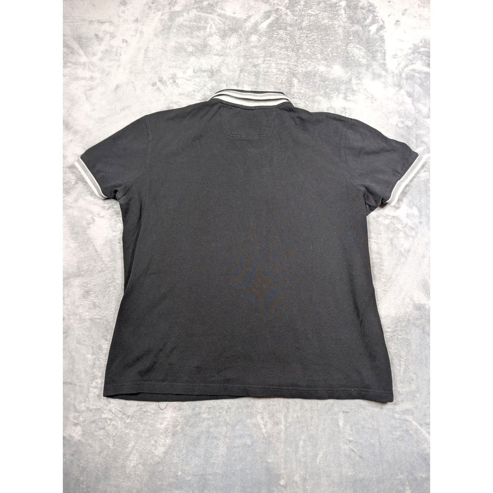 Vintage Boss Polo Shirt Mens 2XL Black Regular Fit Tipped Collar Logo Casual Pique Size US XXL / EU 58 / 5 - 7 Thumbnail