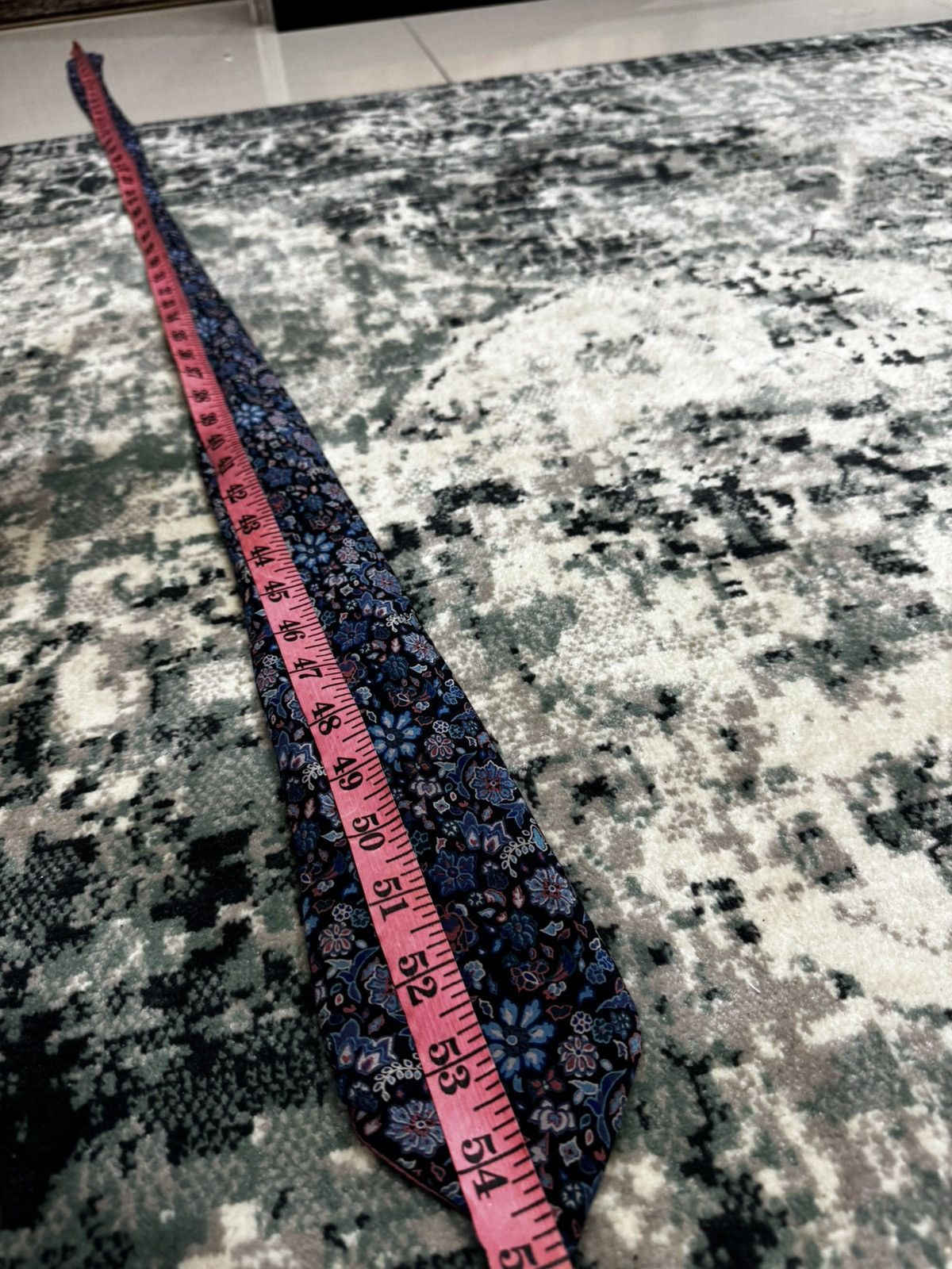 Christian Dior Monsieur FLORAL PATTERN PRINT SILK NECK TIE Size ONE SIZE - 5 Thumbnail