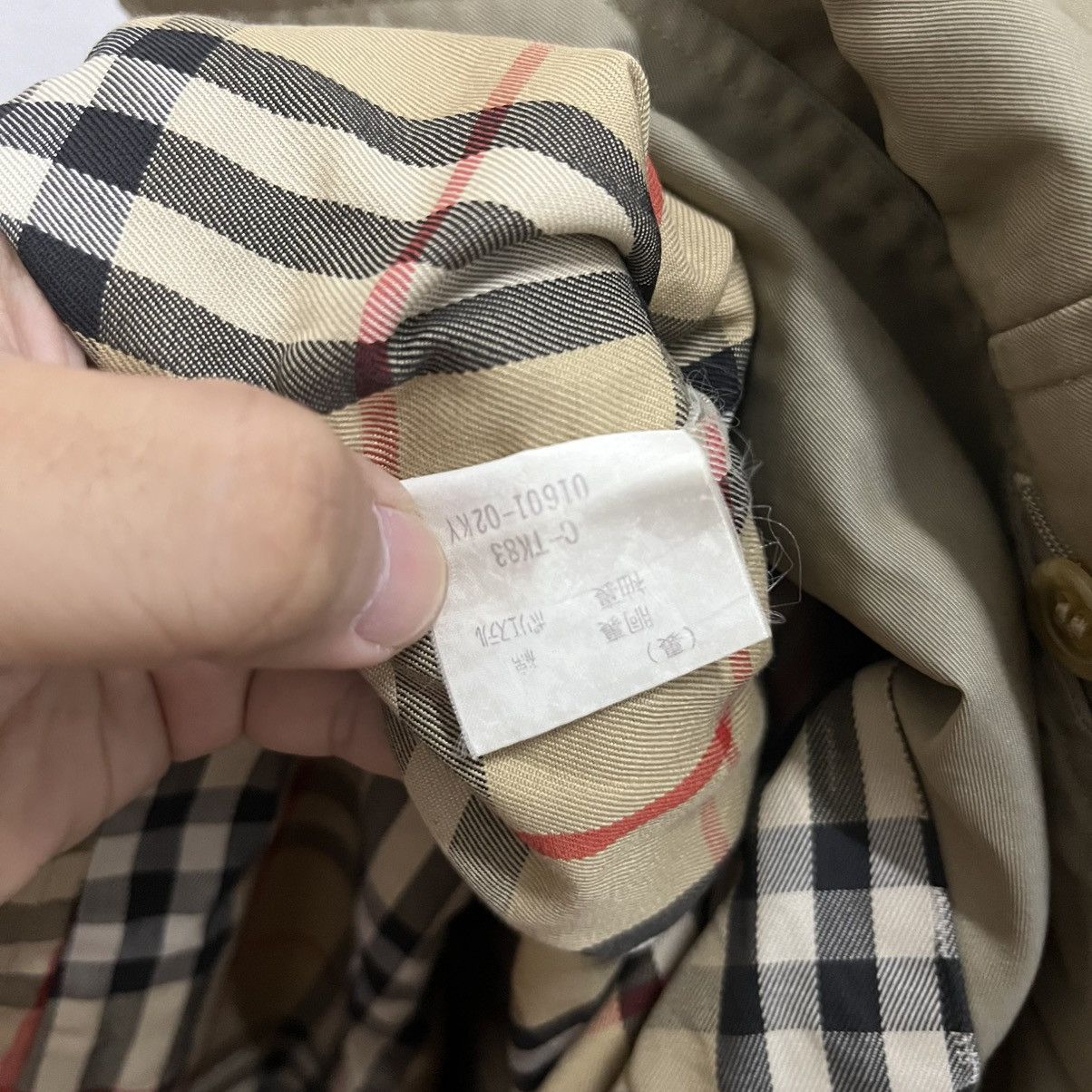 Burberry Rare Distressed Vintage Burberrys Nova Check Trench Jacket Size US L / EU 52-54 / 3 - 13 Thumbnail