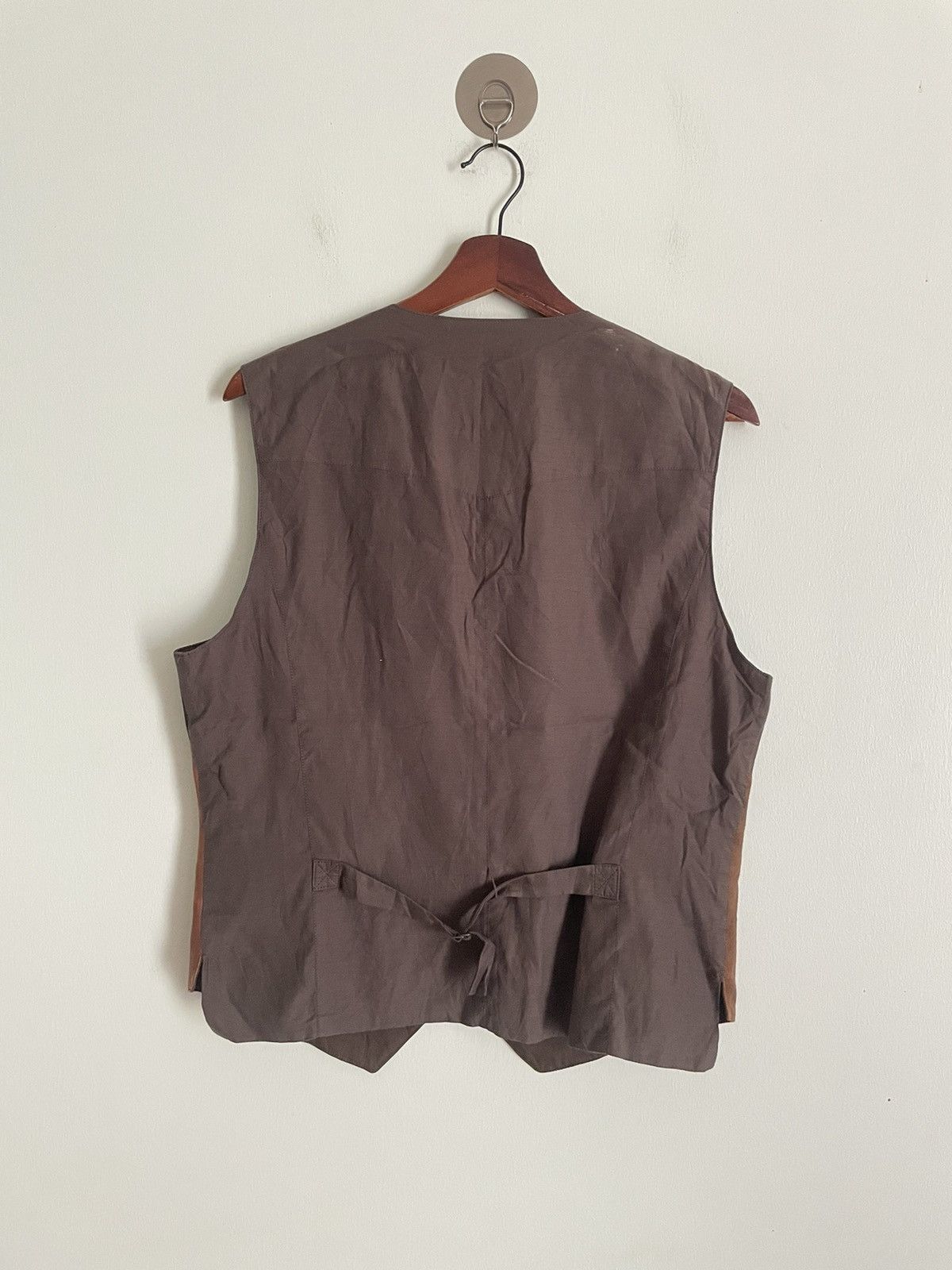 Japanese Brand Papas Leather Patchwork Vest Size US M / EU 48-50 / 2 - 2 Thumbnail