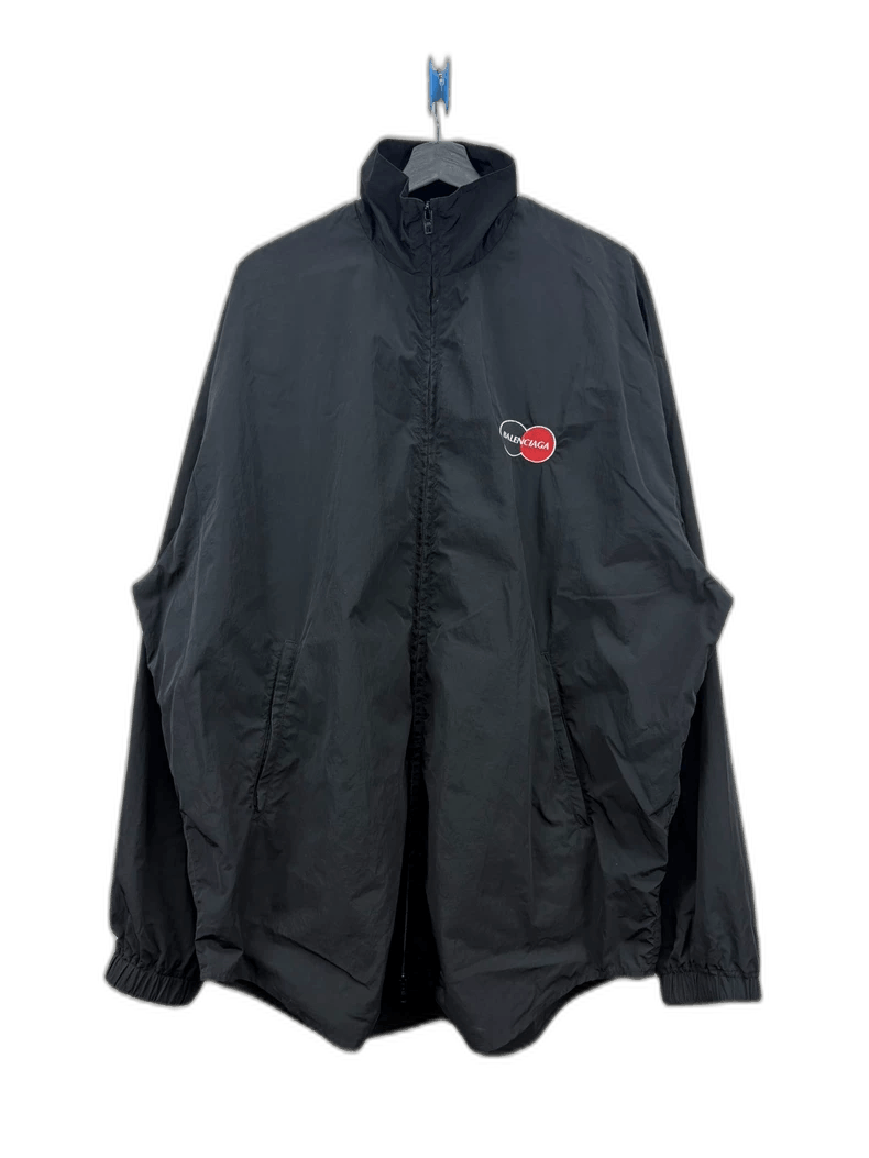 Balenciaga Balenciaga Mastercard Embroidered Logo Zip Up 
