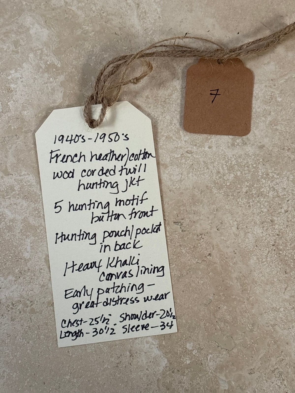 Other Doug Bihlmaier 1940s Vintage French Corded Hunting Jacket Size US L / EU 52-54 / 3 - 7 Thumbnail