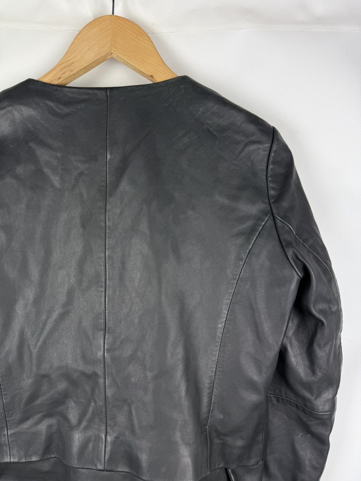 Sandro Sandro Paris Ladies Lamb Leather Biker Jacket Size ~ L Size L / US 10 / IT 46 - 17 Thumbnail