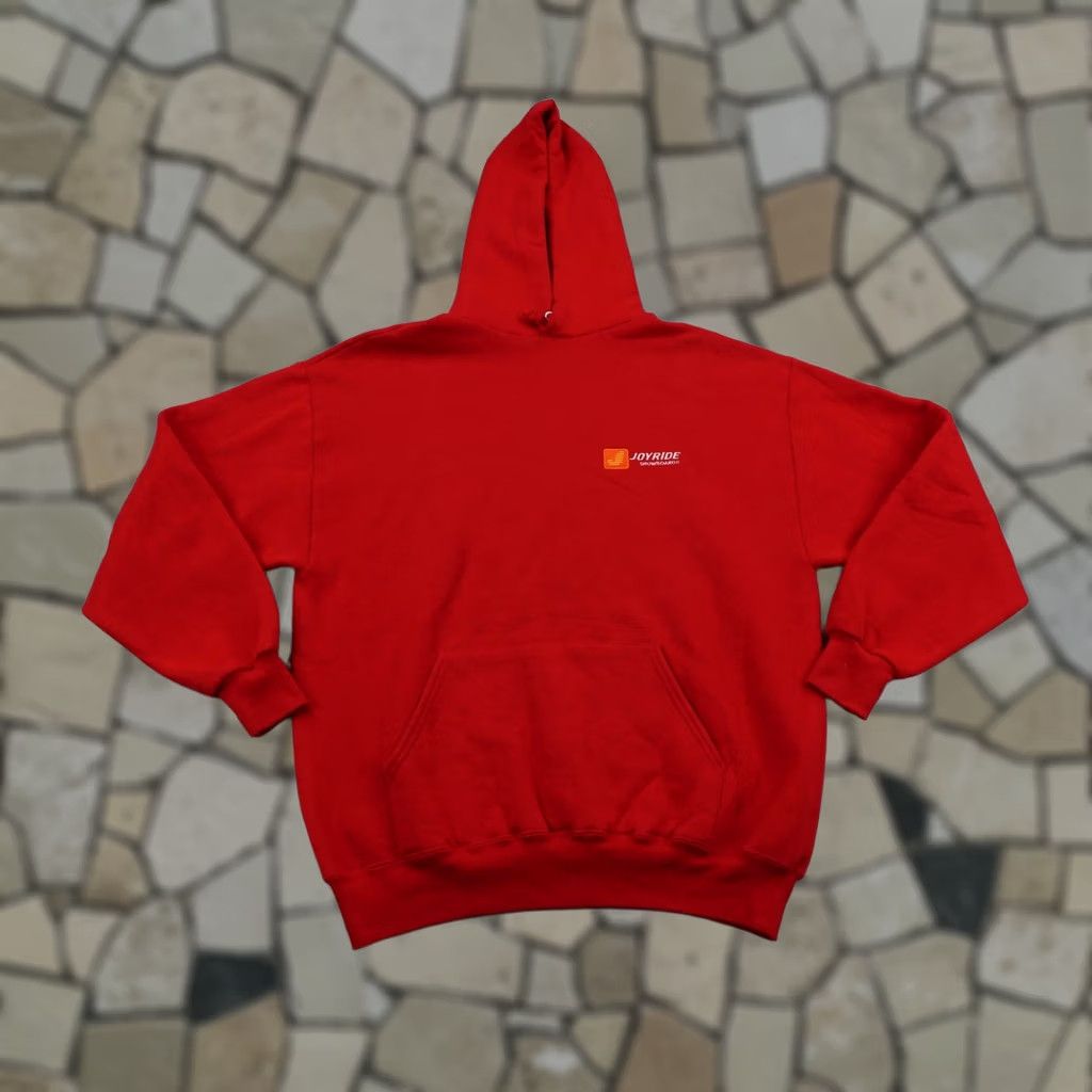 Vintage VINTAGE Joyride Snowboards Hoodie Mens XL Red Pullover Sweatshirt Made In USA Size US XL / EU 56 / 4 - 1 Thumbnail