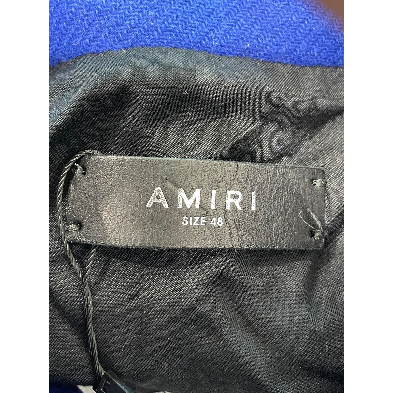 Amiri Amiri "Orange Bone" Blue Varsity Jacket Size US L / EU 52-54 / 3 - 5 Thumbnail
