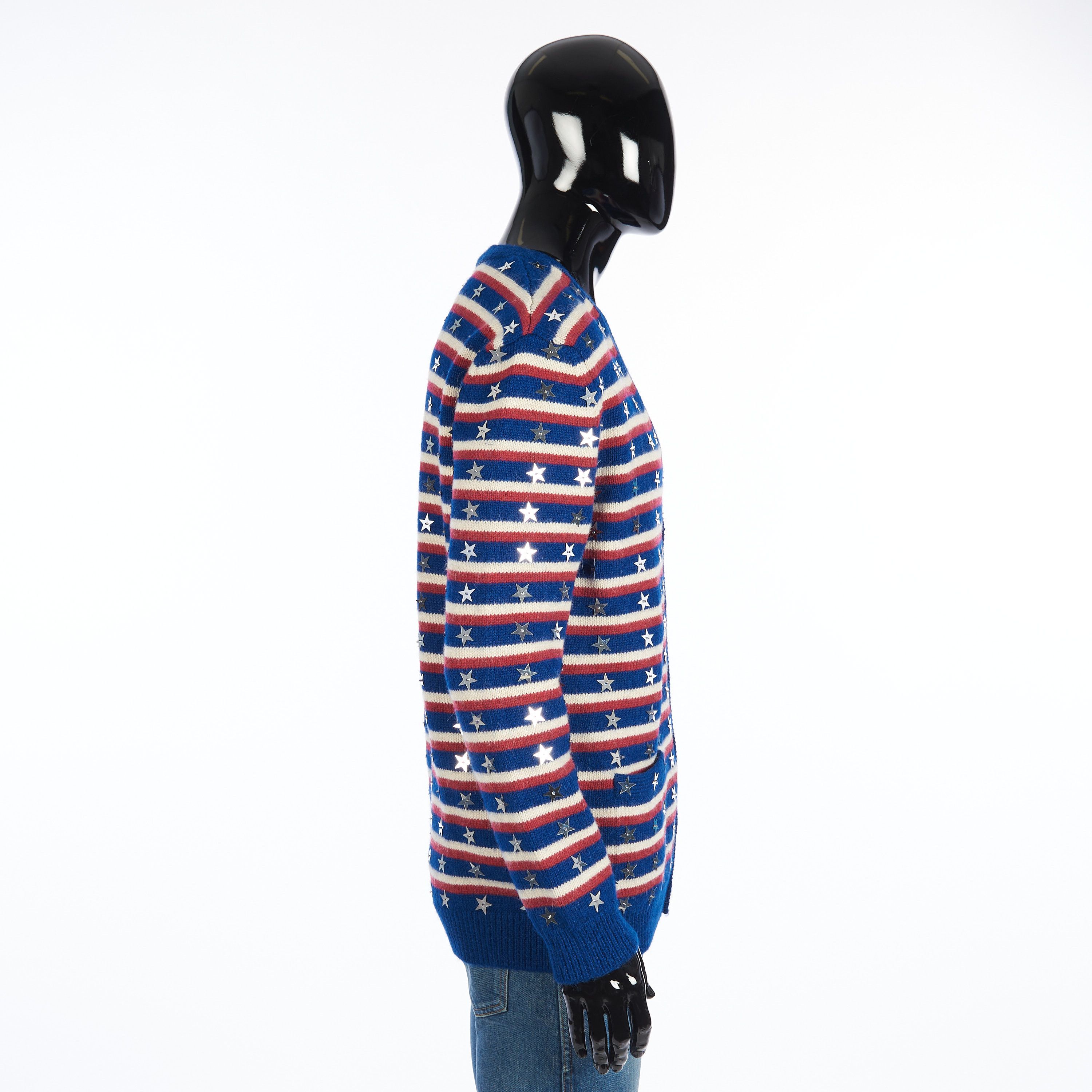 Celine SS21 Dancing Kid Cardigan Stars Embroidery Size US L / EU 52-54 / 3 - 3 Thumbnail