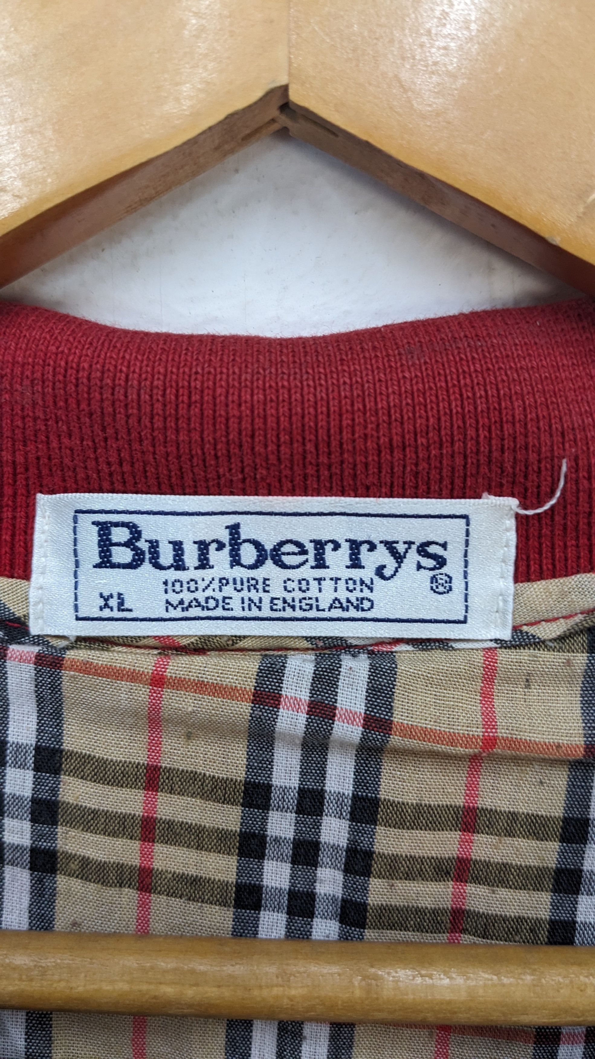 Burberry Vintage Burberrys Made in England Polo Tshirt Size US XL / EU 56 / 4 - 6 Thumbnail