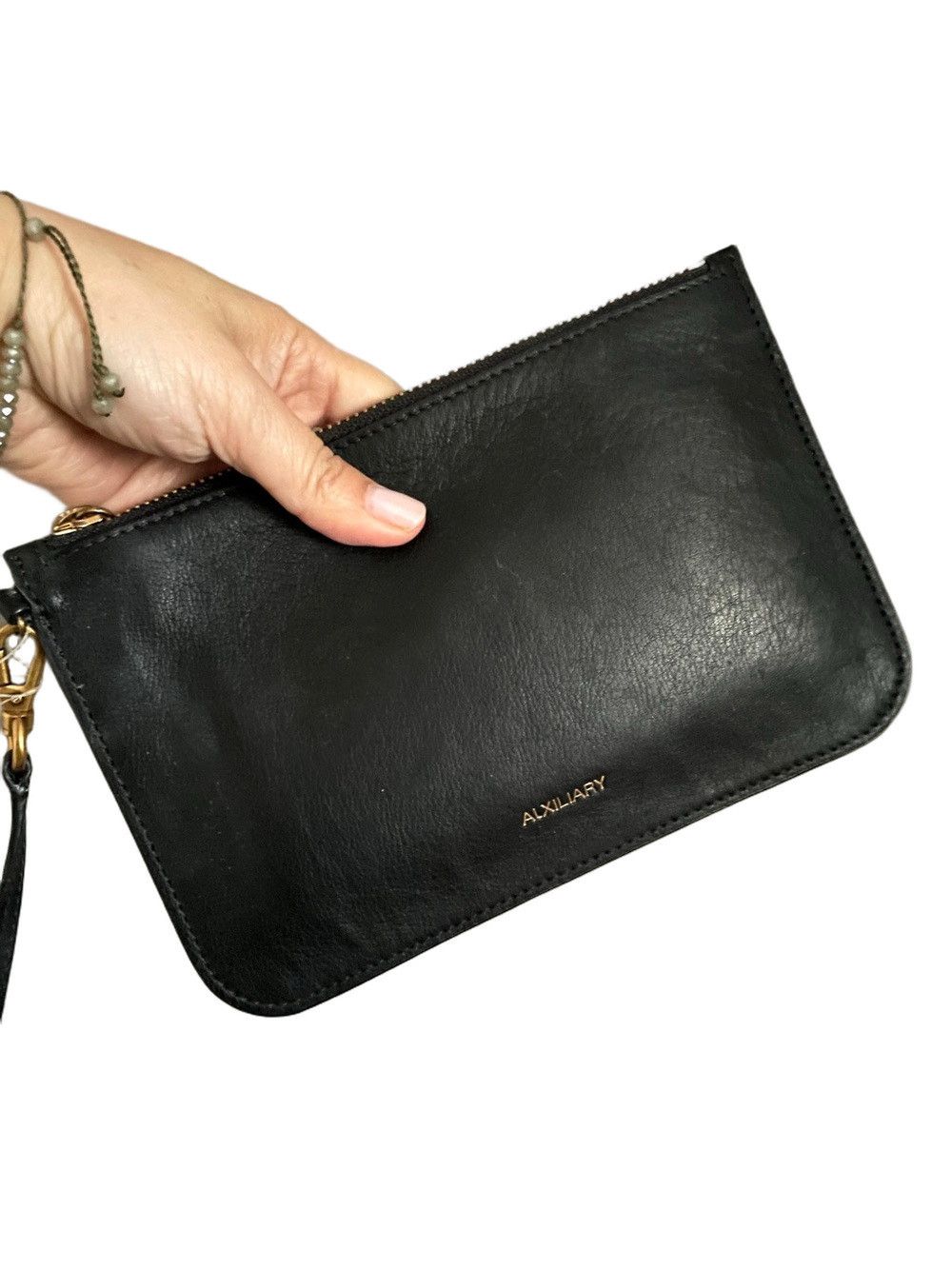 Aritzia Aritzia Auxiliary Black Leather Work Tote Bag Size ONE SIZE - 4 Thumbnail