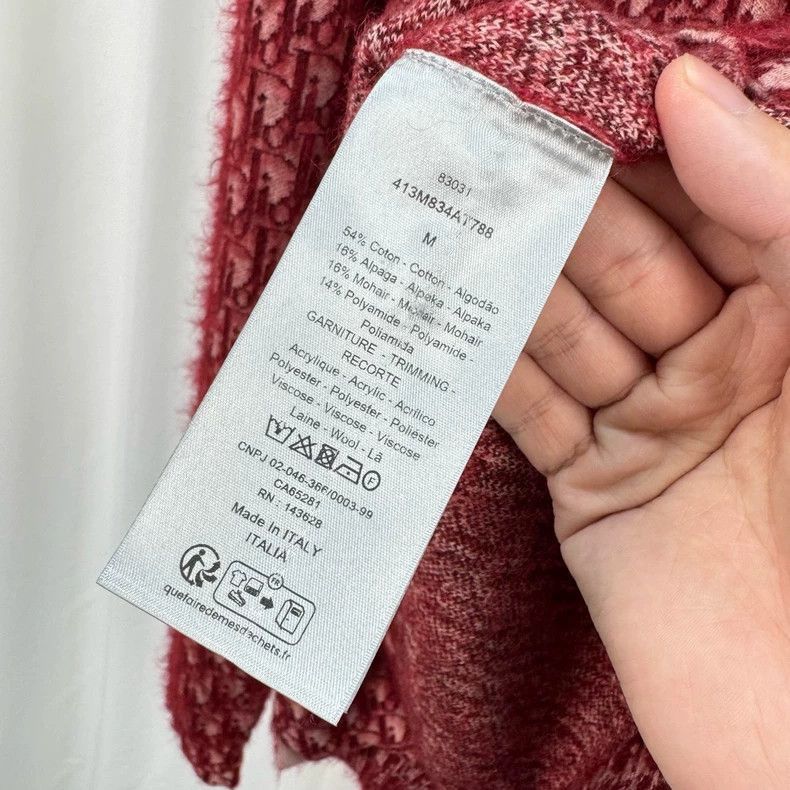 Dior Dior marled knit sweater with print Size US M / EU 48-50 / 2 - 6 Thumbnail