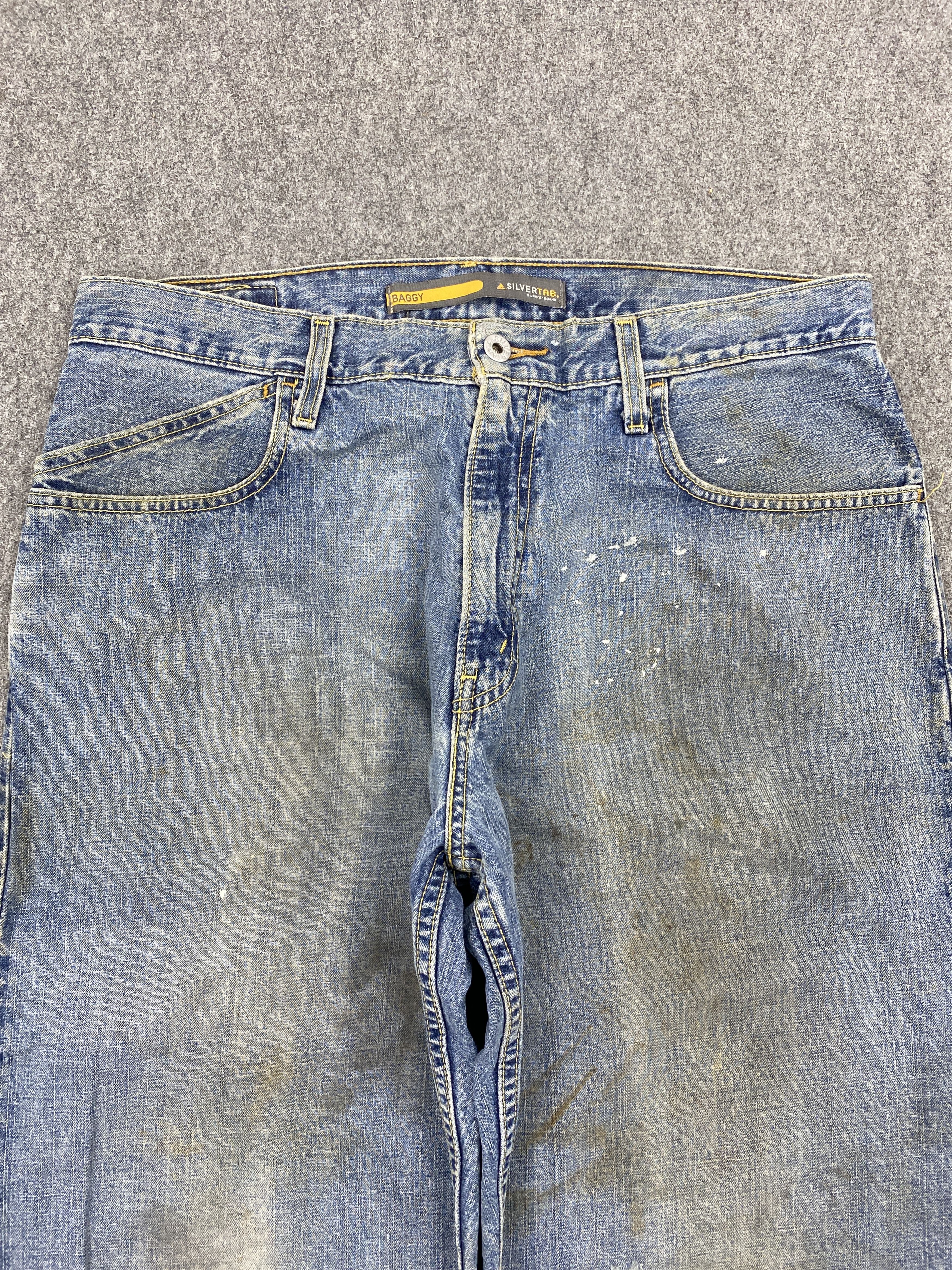 Levi's × Vintage Vintage Levis Silvertab Dirty Jeans Size US 35 - 2 Thumbnail