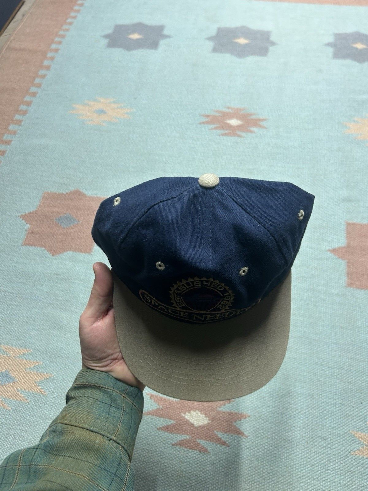 Vintage Vintage strapback hat space needle Seattle embroidered blue Size ONE SIZE - 3 Thumbnail