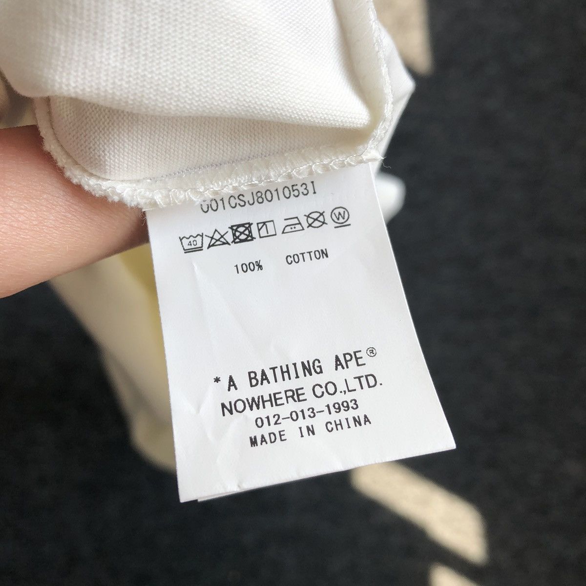 Bape Bape Graffiti 1993 Logo T-shirt White Size US M / EU 48-50 / 2 - 10 Thumbnail