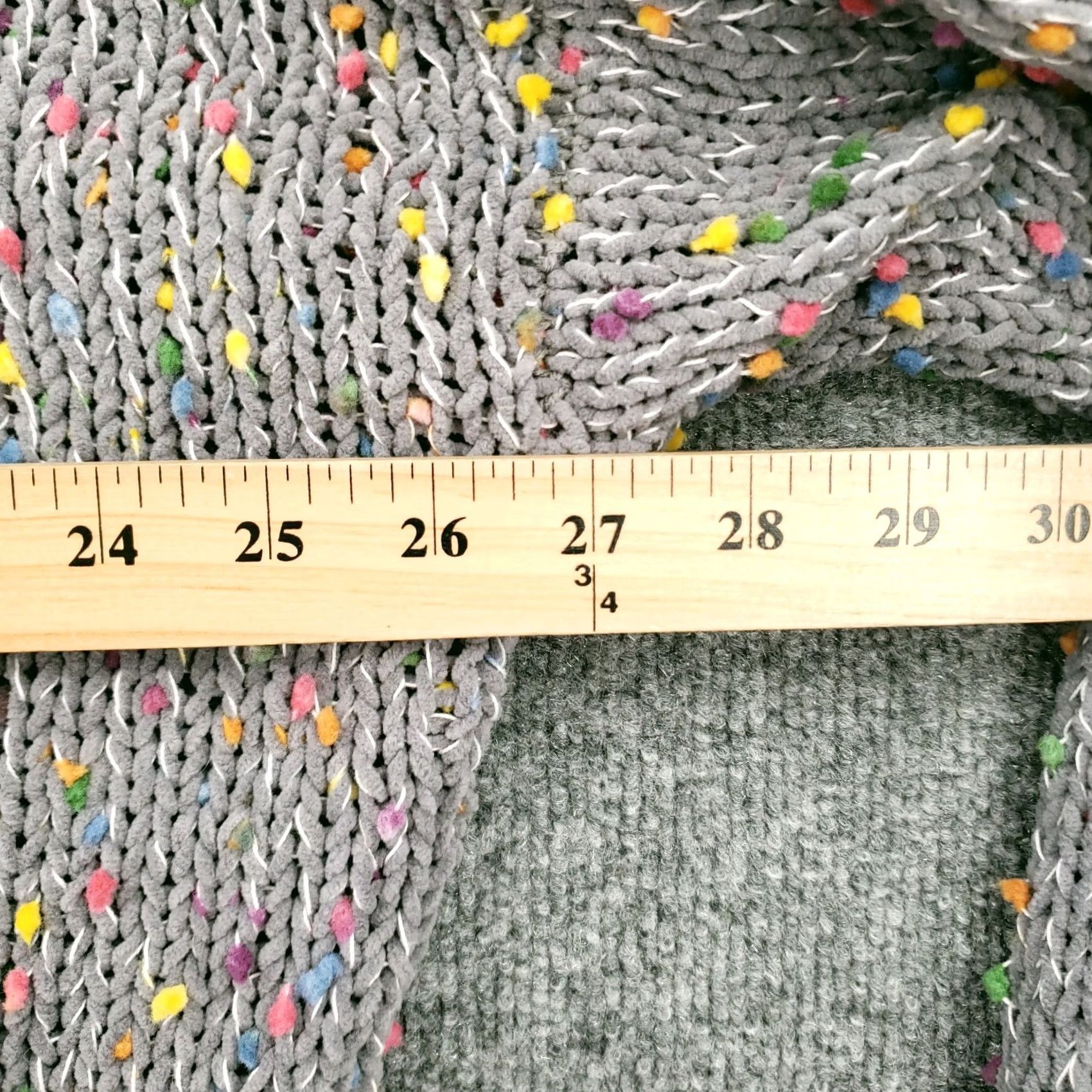 Vintage Seven7 Sweater Womens L Gray Knit Crewneck Pullover 7 7 Pullover Casual Workwear Long Sleeve Knit Size L / US 10 / IT 46 - 5 Thumbnail