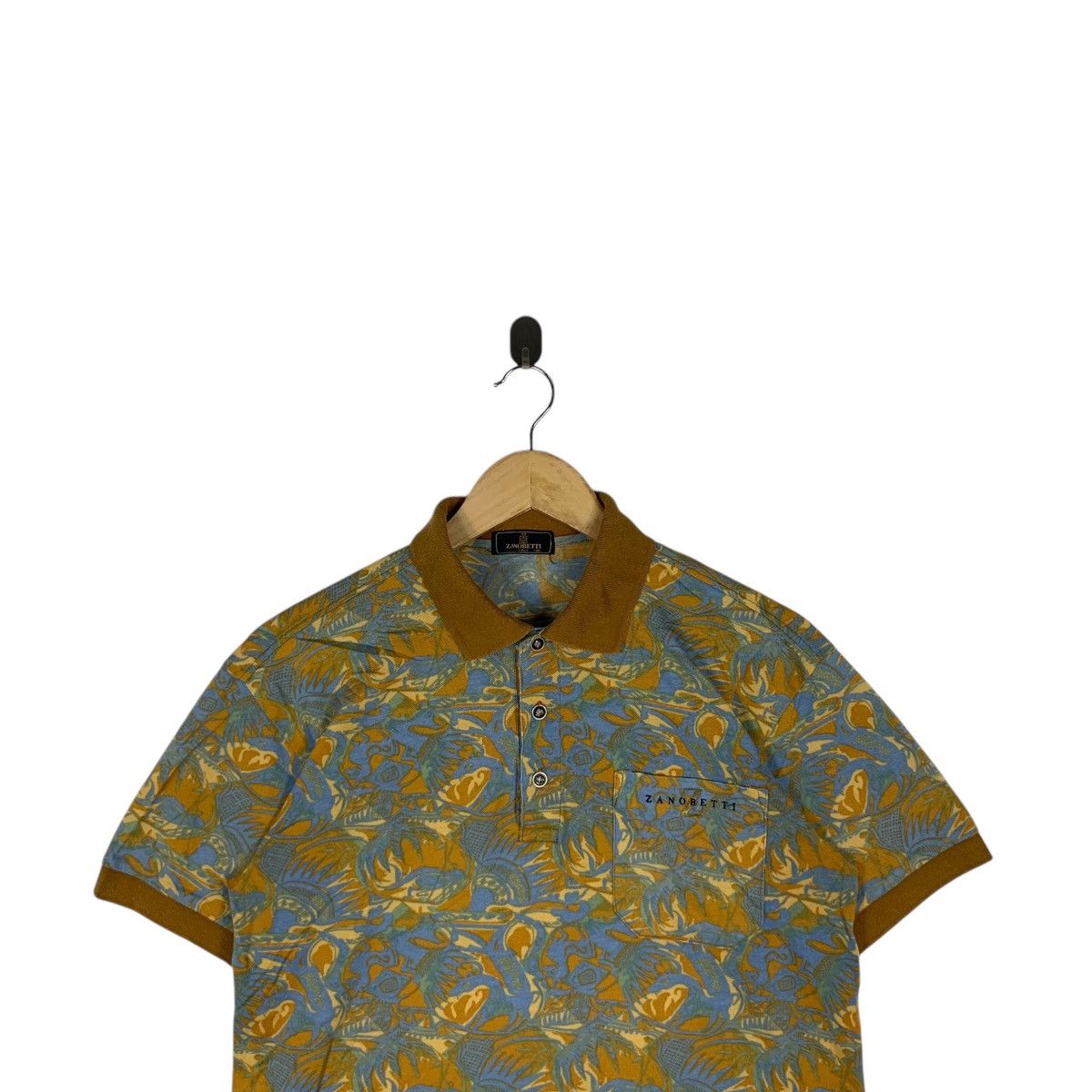 Vintage Vintage ZANOBETTI ITALY HAWAII Floral Polo Size US M / EU 48-50 / 2 - 2 Thumbnail