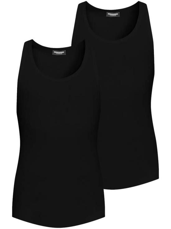 Dsquared2 DSQUARED2 Men T-Shirts DCX230080 001 BLACK Size US XL / EU 56 / 4 - 1 Thumbnail