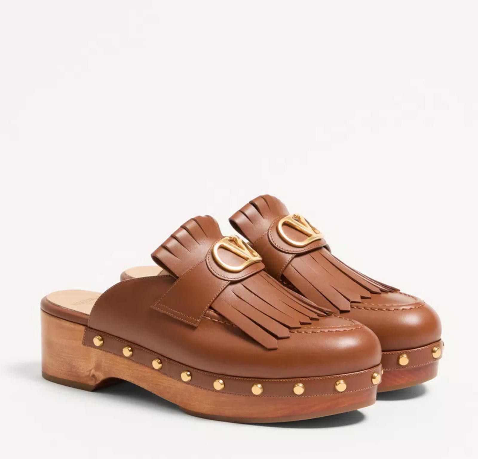 Other Valentino V-Logo Signature Fringed Clog Size US 7.5 / IT 37.5 - 2 Thumbnail