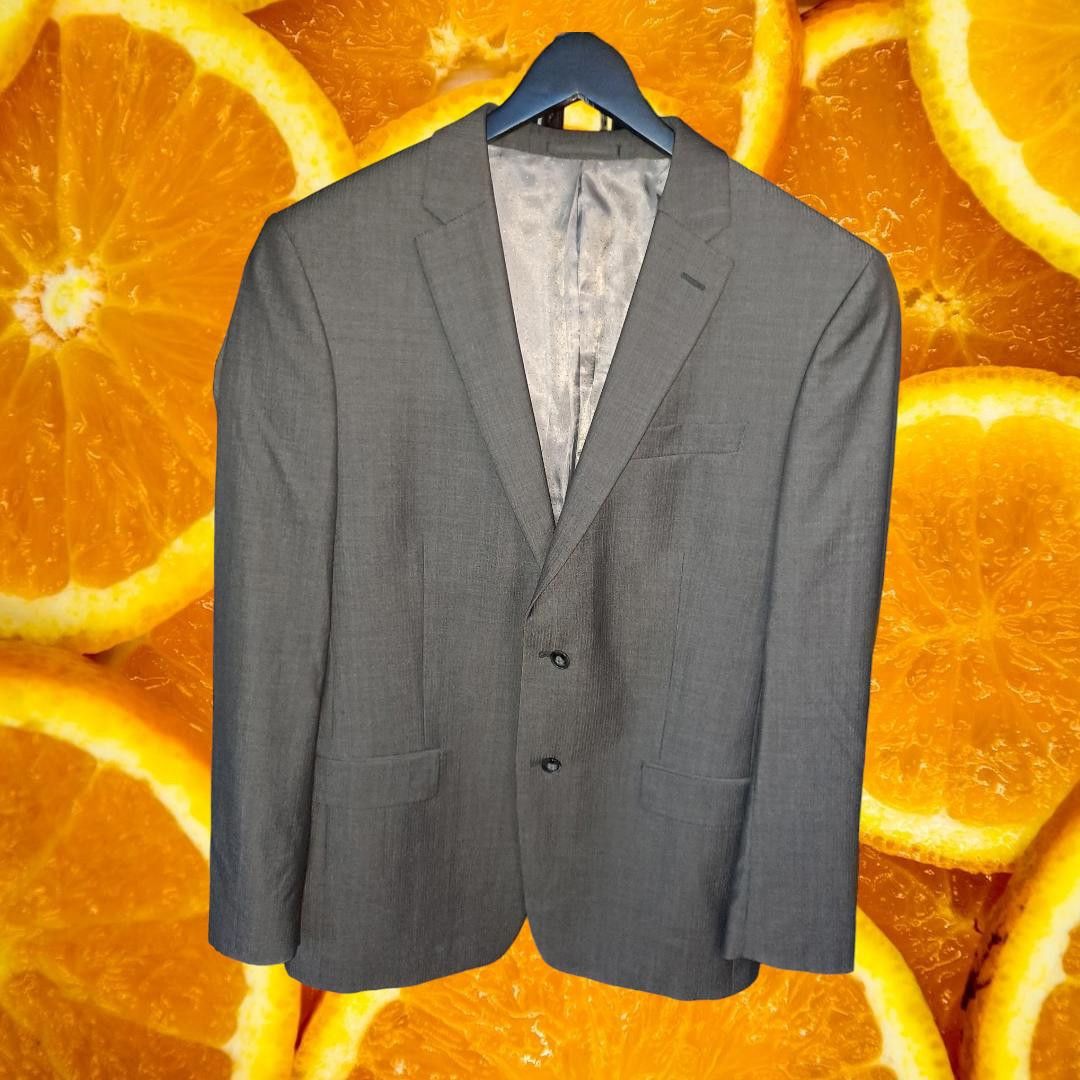 Calvin Klein Calvin Klein Blazer Slim Fit Dark Gray 2 Button Size 42L Size 42L - 1 Thumbnail