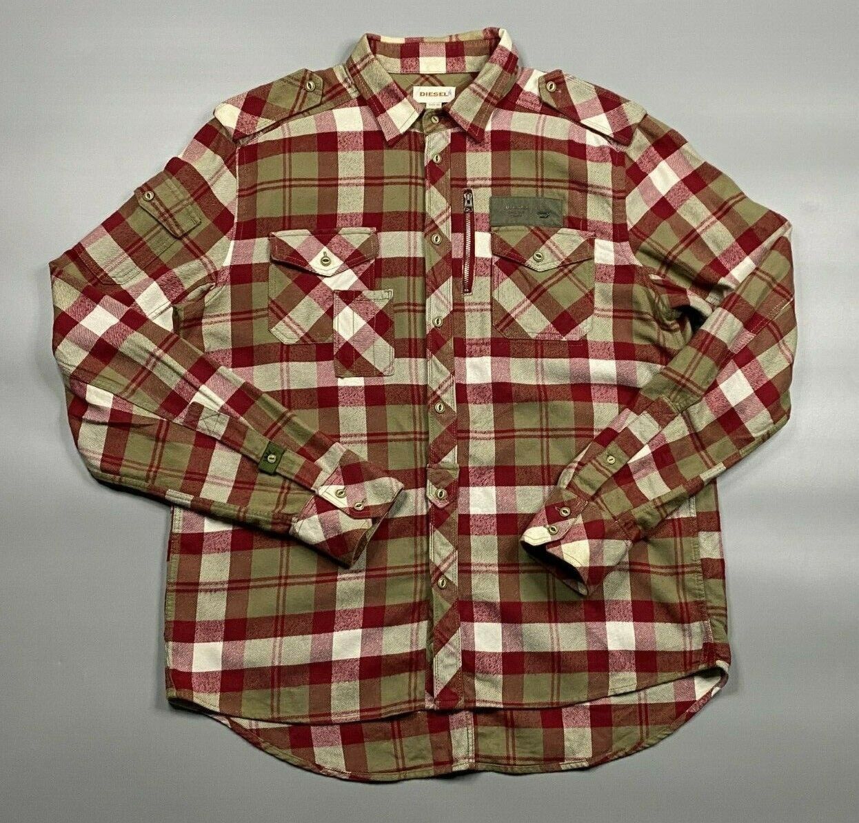 Diesel Diesel men's flannel shirt Size US XL / EU 56 / 4 - 1 Thumbnail