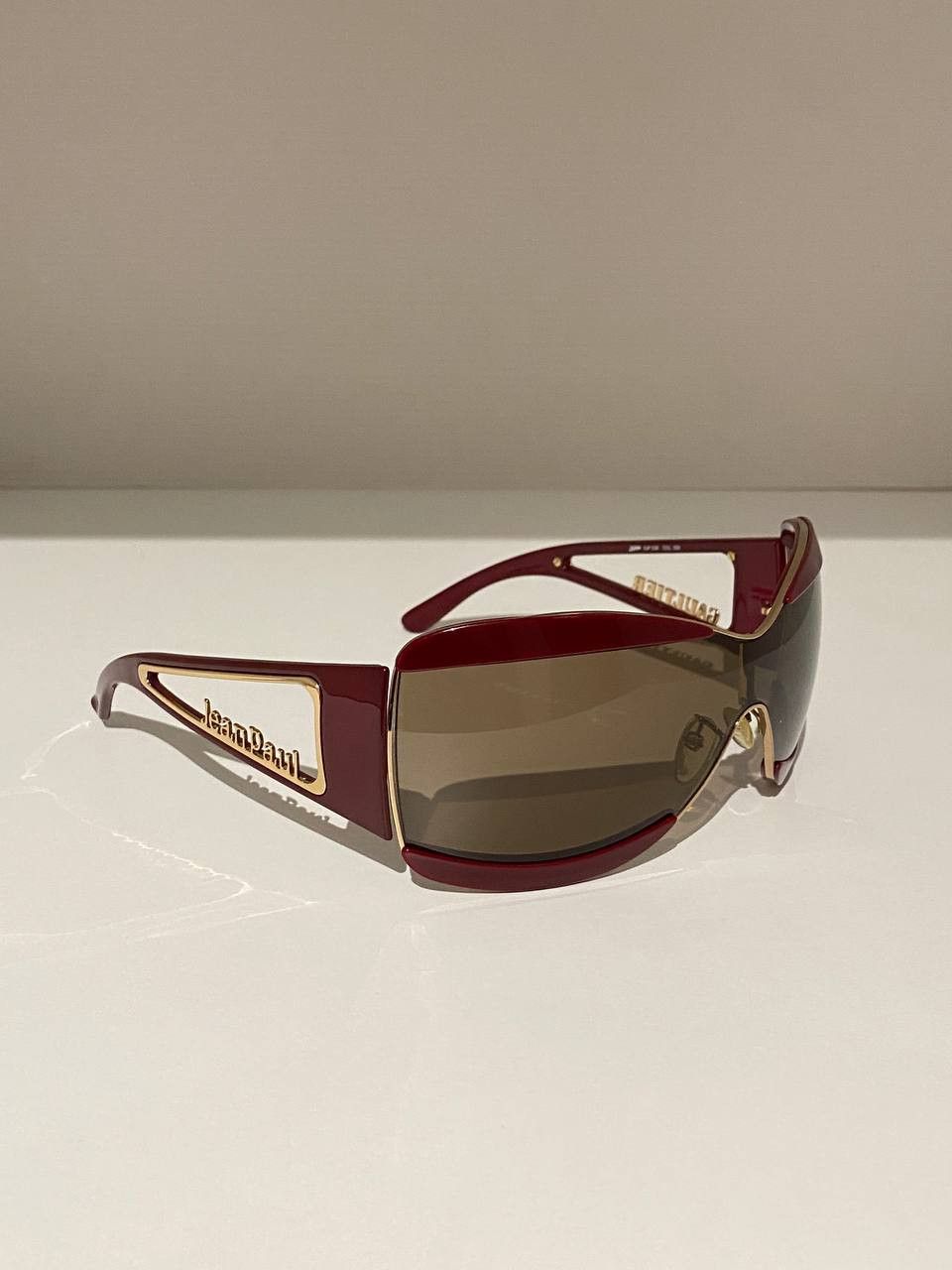 Jean Paul Gaultier Jean Paul Gaultier JPG Logo Mask Oversized Sunglasses Y2K Size ONE SIZE - 2 Thumbnail