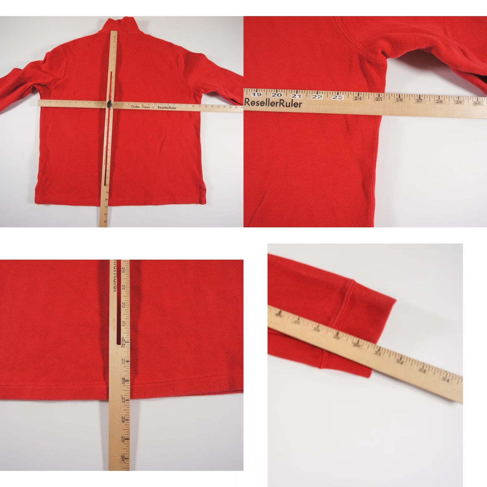 Polo Ralph Lauren VINTAGE Polo Ralph Lauren Men's Sweater XL Red Knit Pullover 1/4 Zip Preppy Classic Size US XL / EU 56 / 4 - 8 Thumbnail