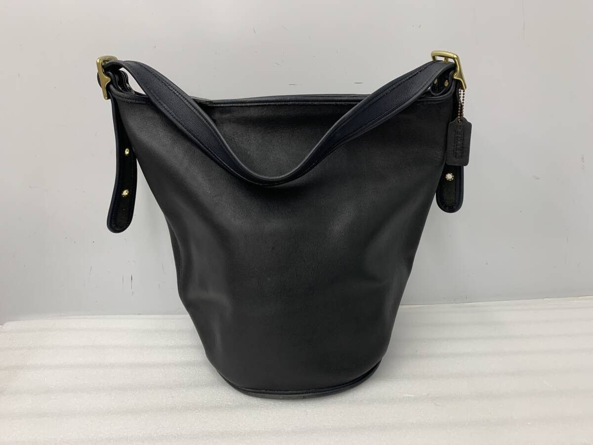 Coach Vintage Black COACH Duffle Sack Bag (No. J5D-9085) Size ONE SIZE - 1 Thumbnail